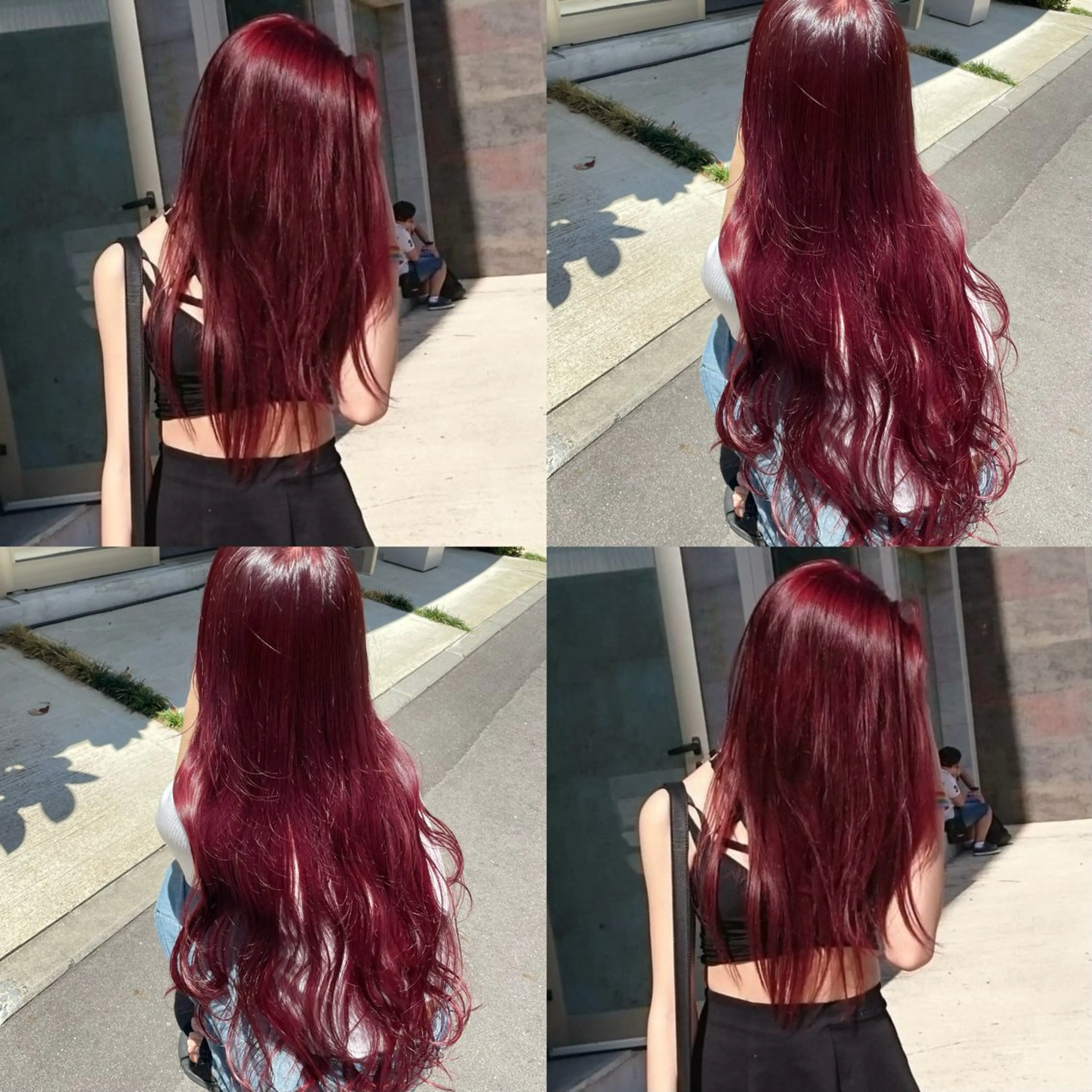 ロング カラー カット ヘアカラー トリートメント kana ブリーチなしカラー✨のヘアスタイル