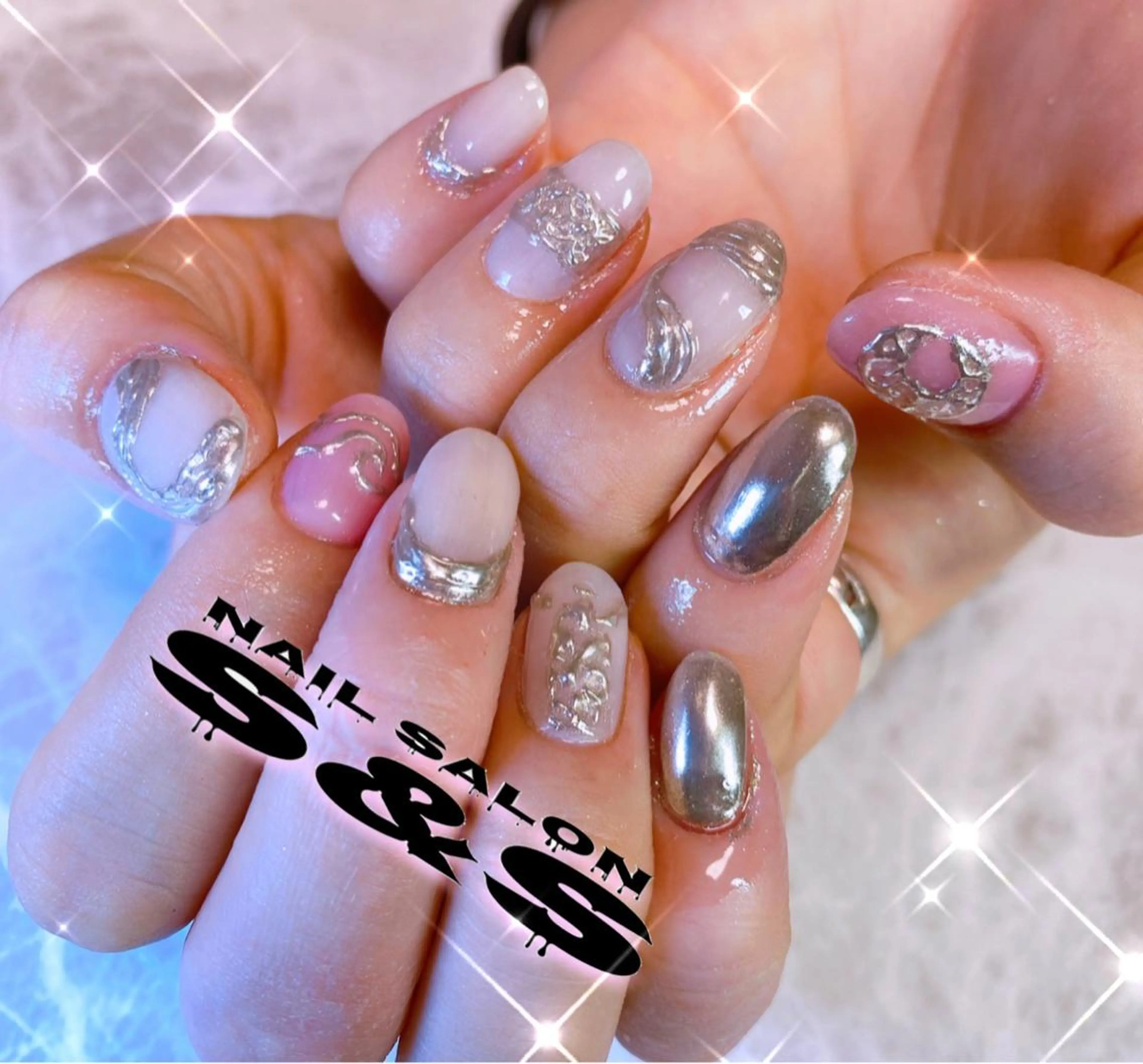 ネイル 長さ出し メンズネイル 持ち込み スカルプネイル S&S 村田小百合のネイルデザイン