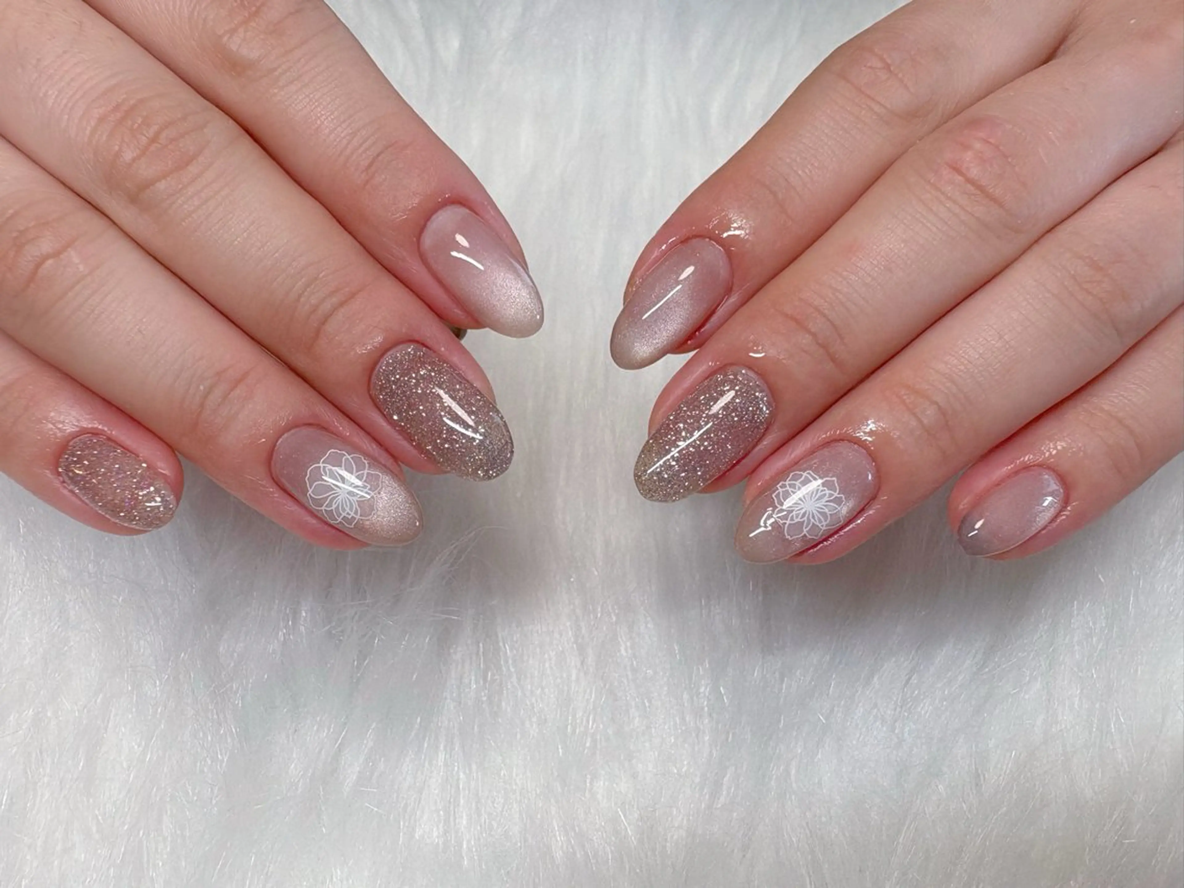 ネイル ラメ(グリッター) ハンドネイル エン Nail salonのネイルデザイン