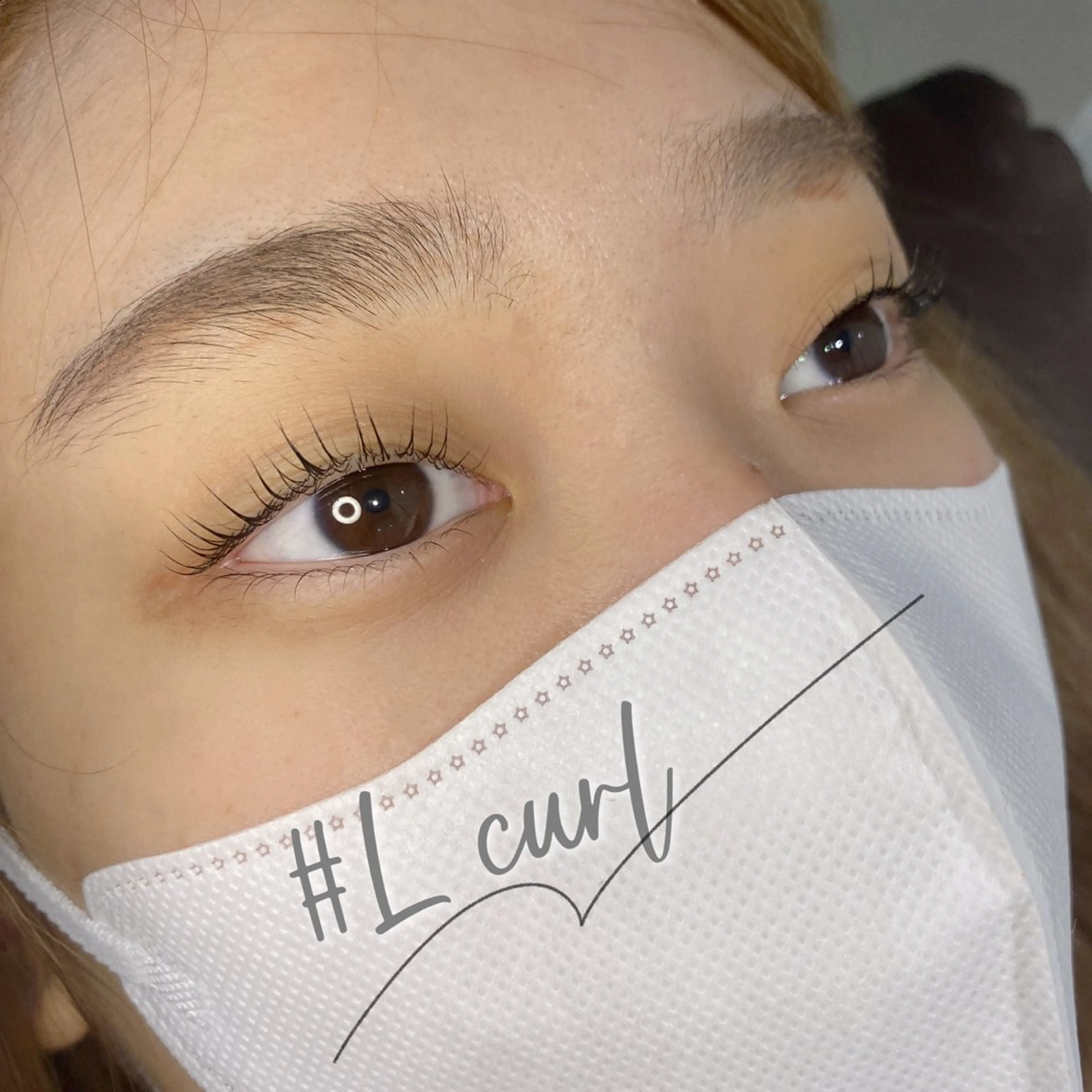 マツエク・マツパ Lカール 下まつげエクステ 一重×まつ毛パーマ eye.C 【Misako】のマツエク・マツパデザイン