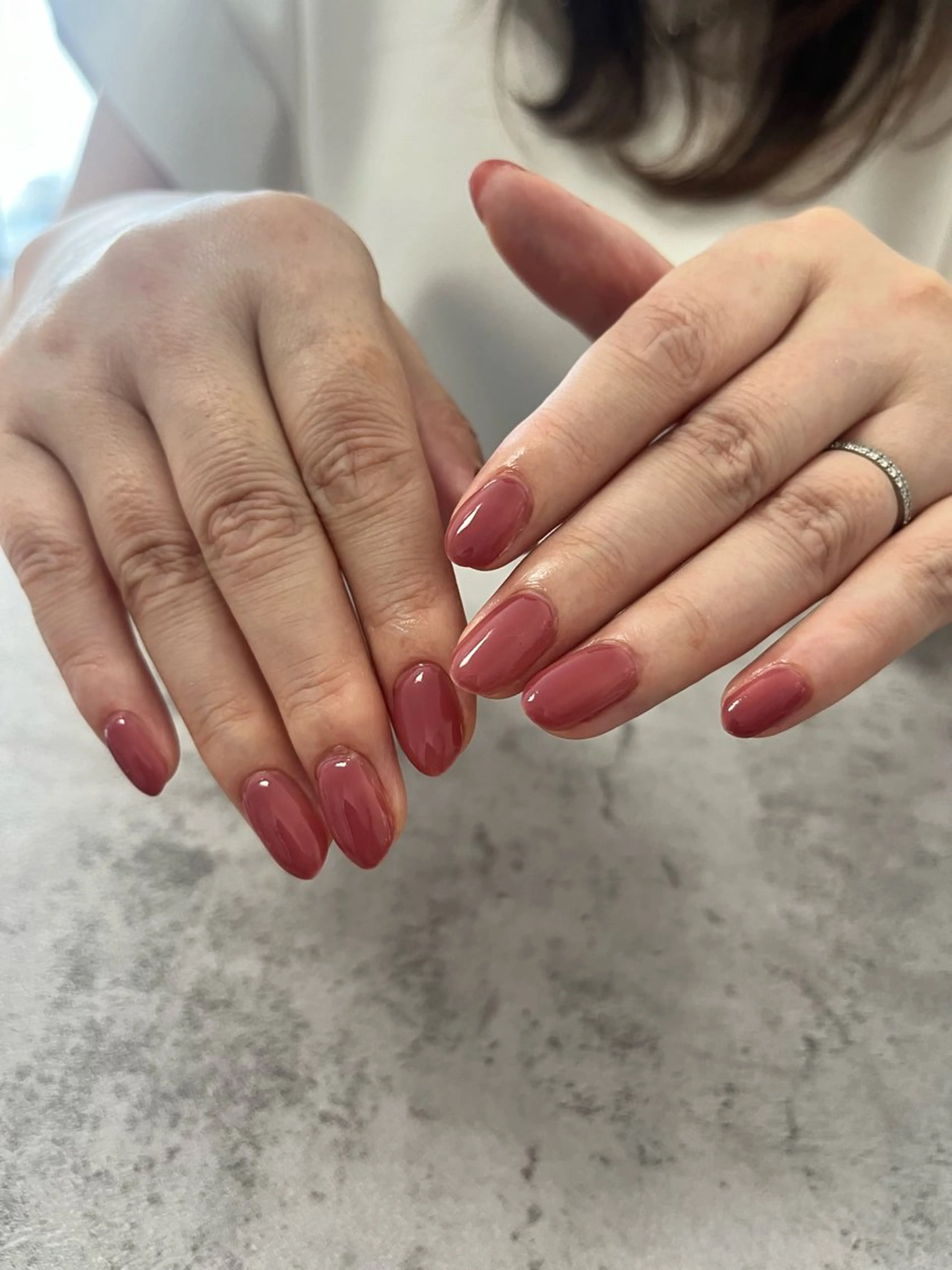 ネイル ワンカラーネイル Belle  âme Mioのネイルデザイン