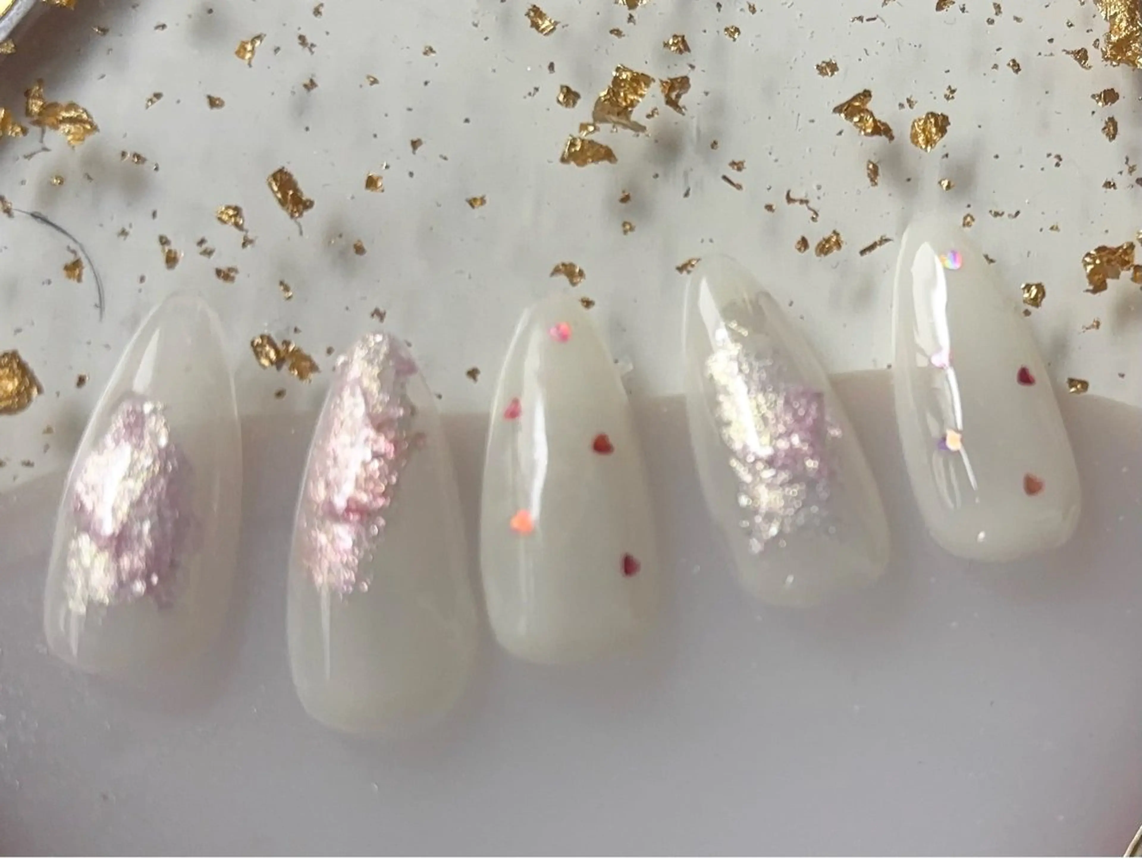 ネイル フラッシュネイル フットネイル フレンチネイル ジェルネイル ガラスフレンチ ハンドネイル Nail salon Natulalのネイルデザイン