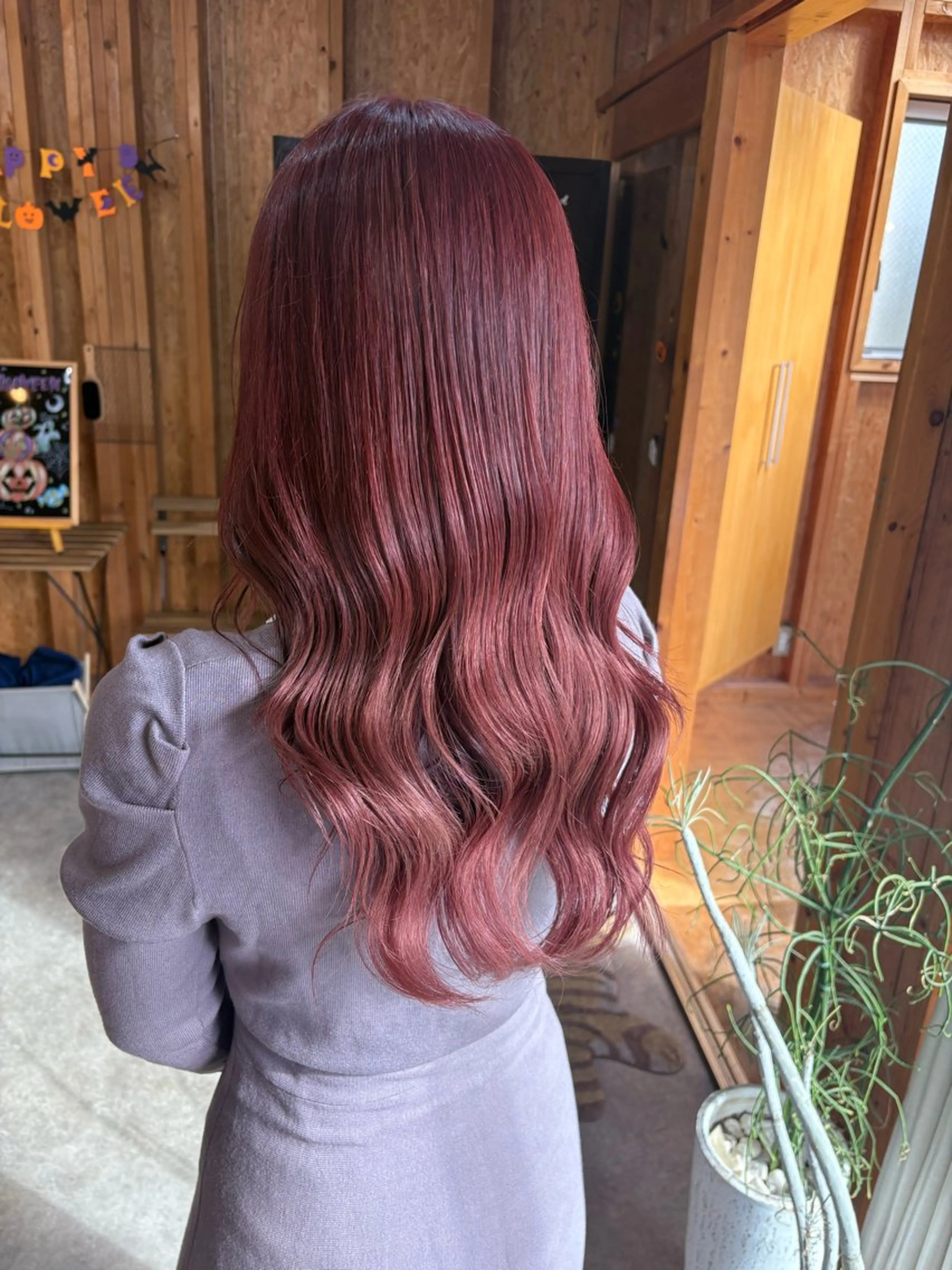 カラー ヘアカラー 🩷推し活カラー ぷつっとボブchiaのヘアスタイル