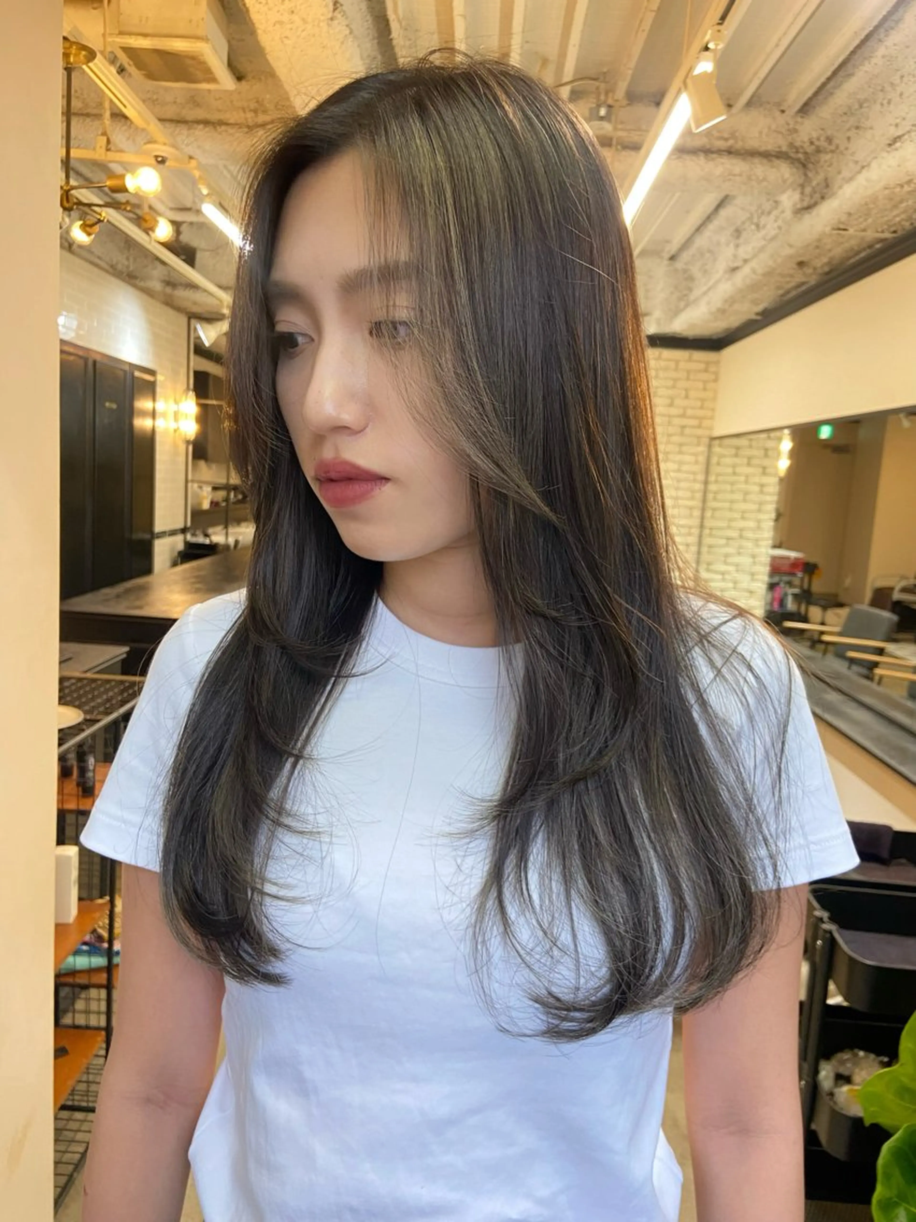 ロング カラー ヘアカラー トリートメント ヘアセット 地毛風艶カラー🌿 喜多夏海のヘアスタイル