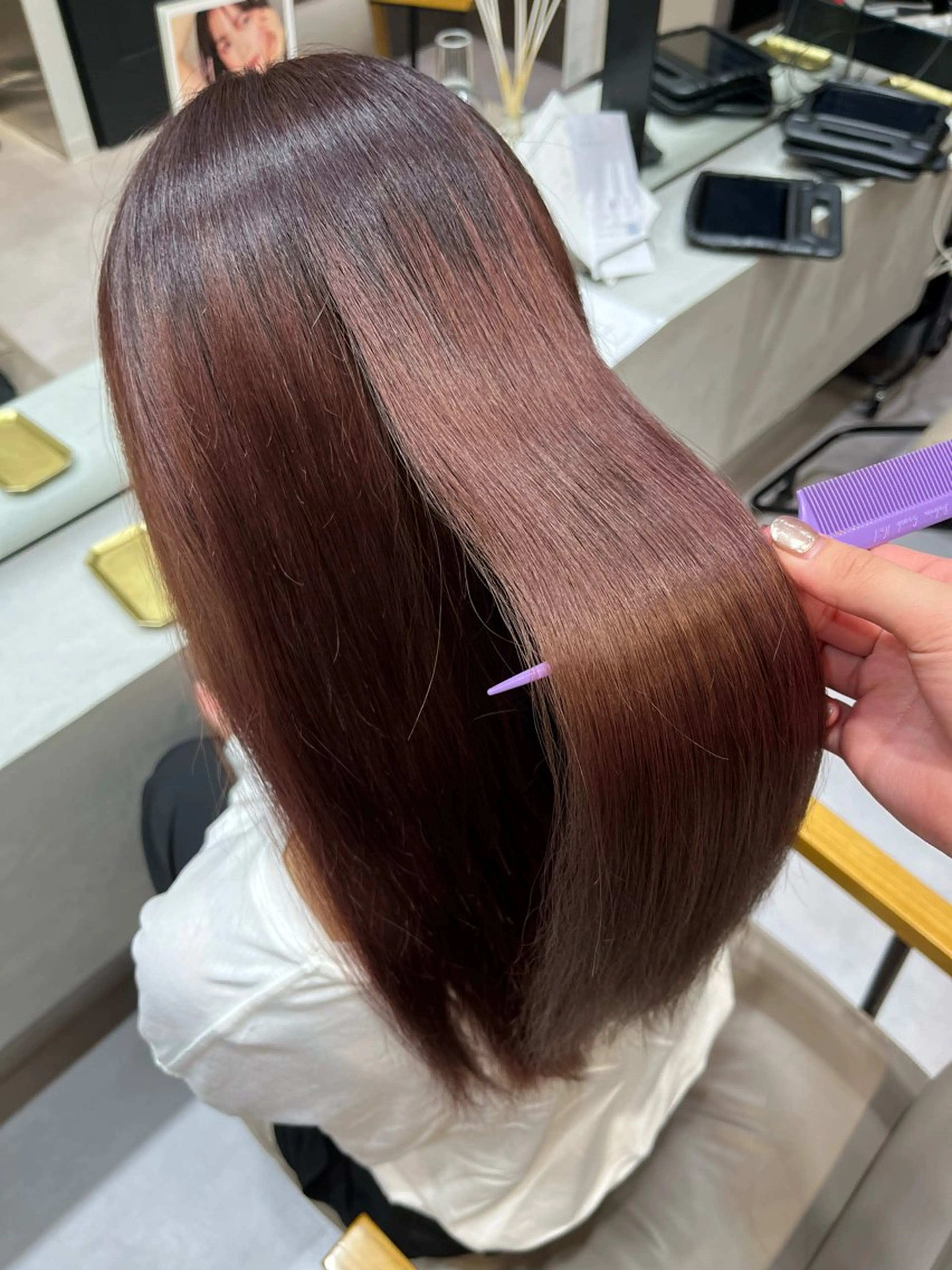 ロング HACCH所属・💠立川｜艶カラー｜ 似合わせレイヤー💠のヘアスタイル