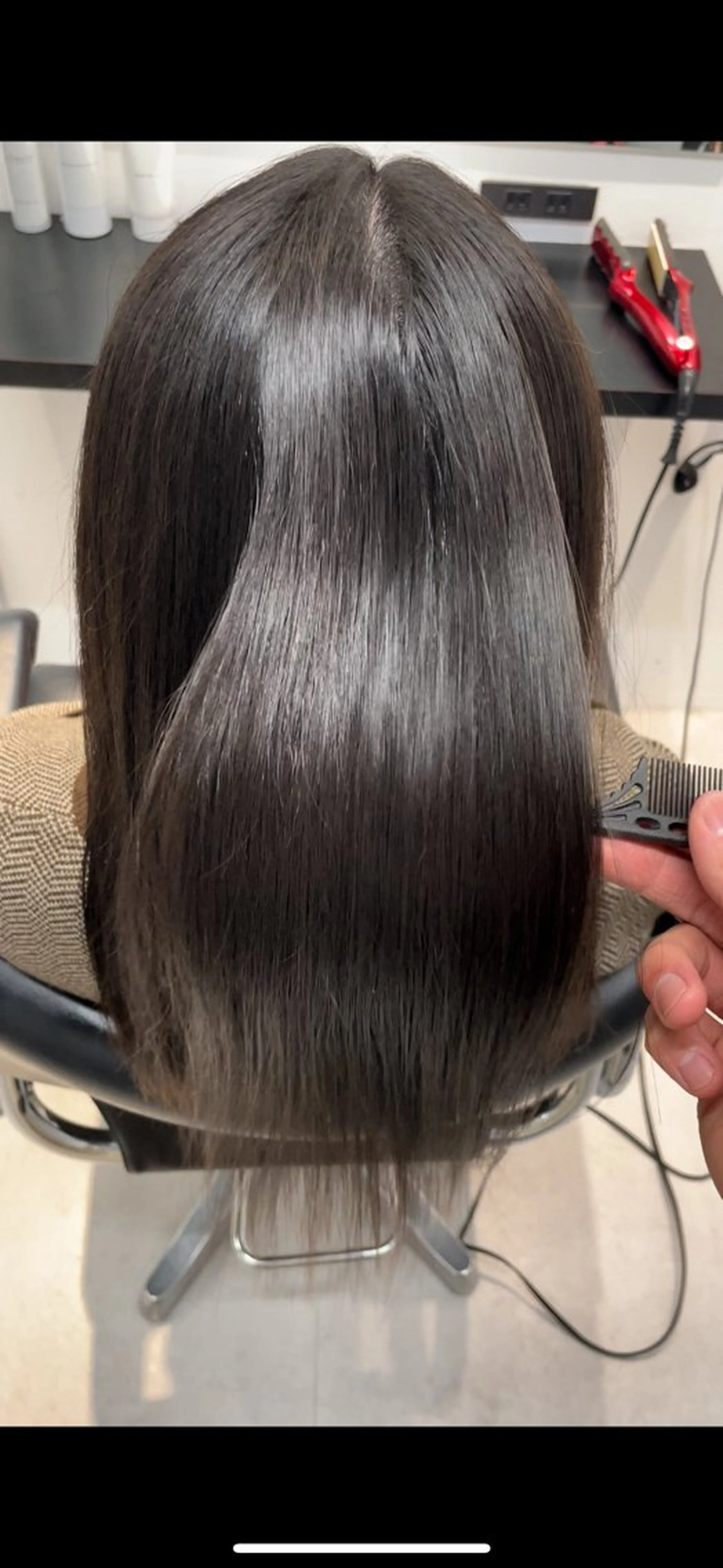 ロング 縮毛矯正 トリートメント amber池袋所属・美髪矯正・メンズ カット🔥秋元ゆたかのヘアスタイル