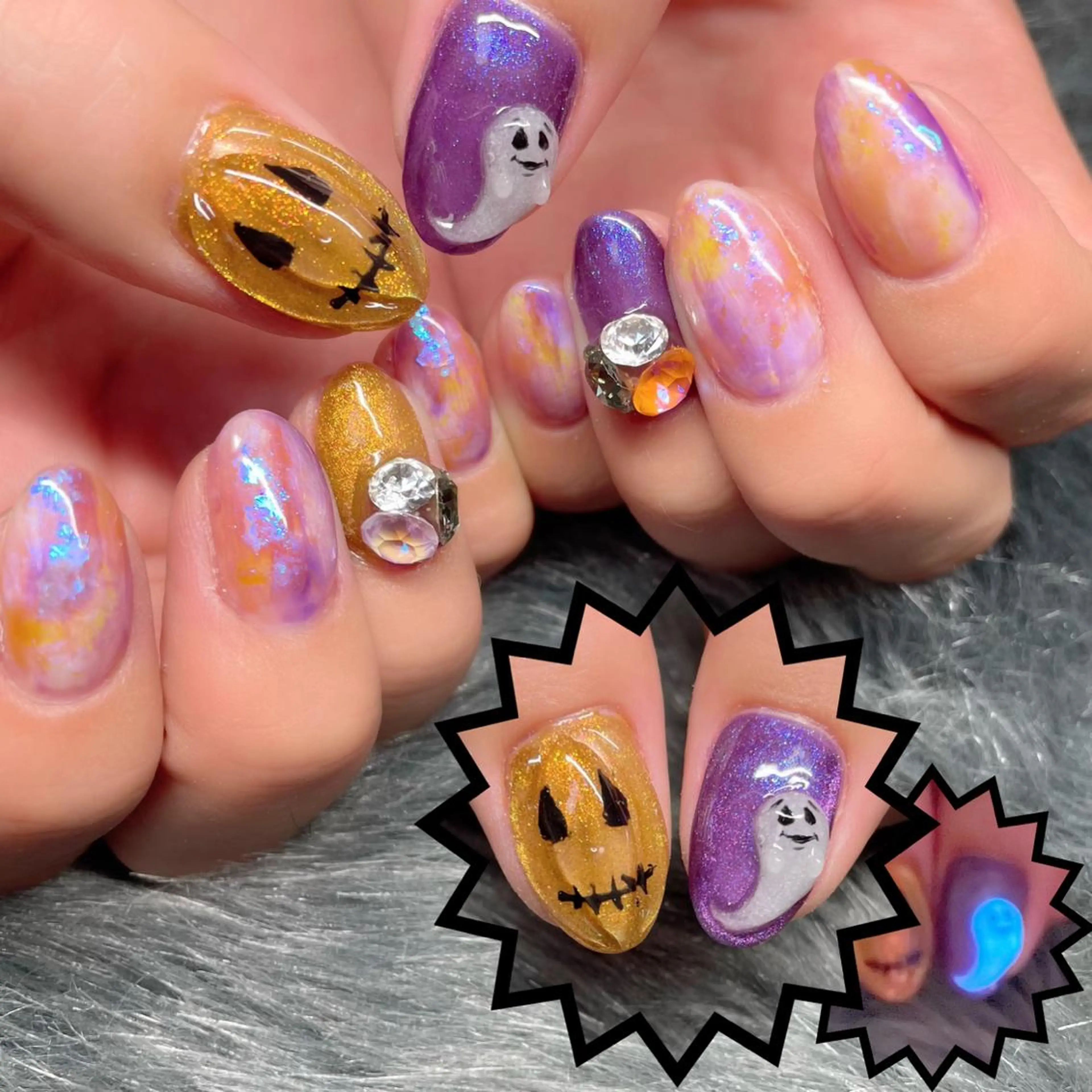 ネイル アートネイル ストーンネイル y39nail toshiのネイルデザイン