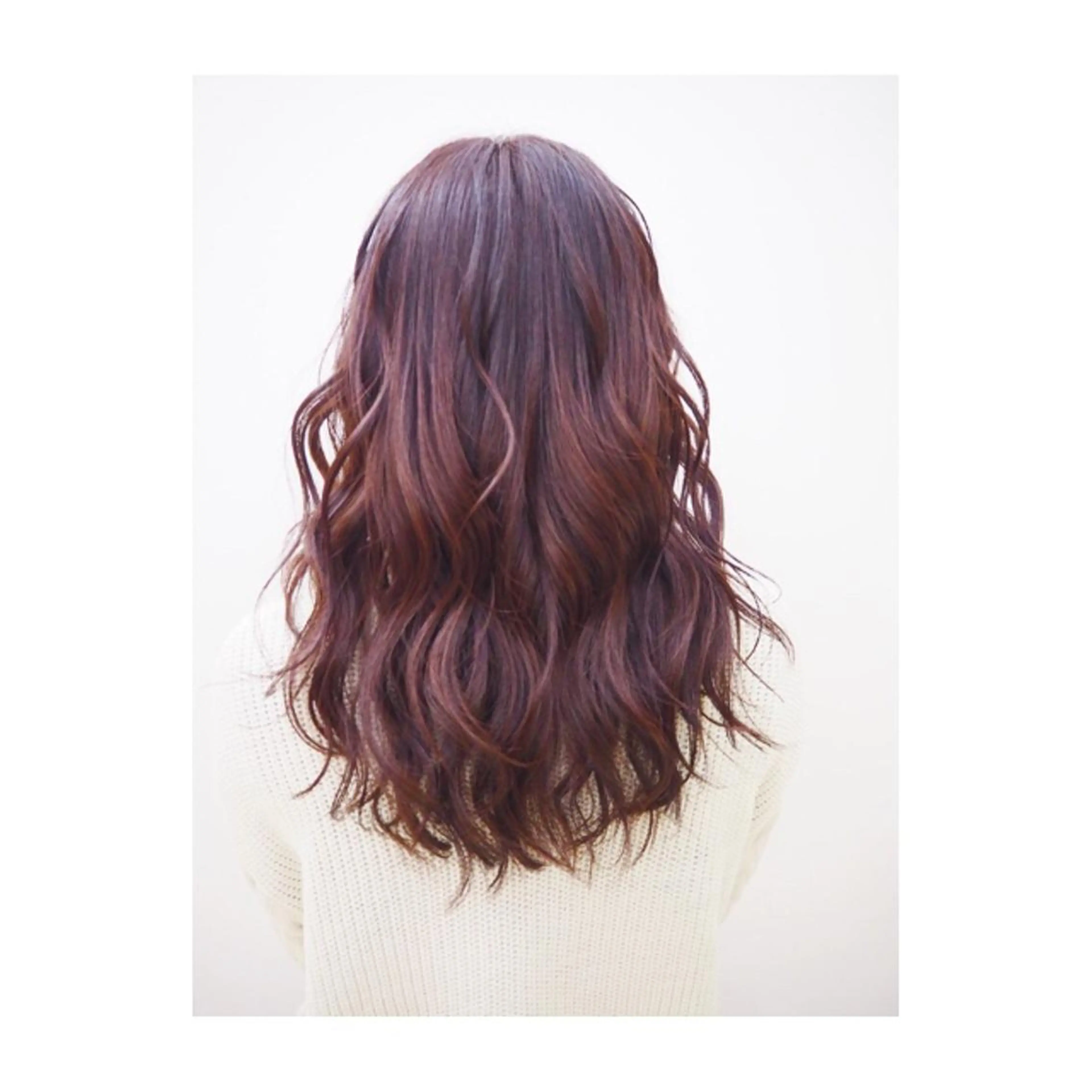 セミロング カラー イルミナカラー 永岡 鉄平のヘアスタイル