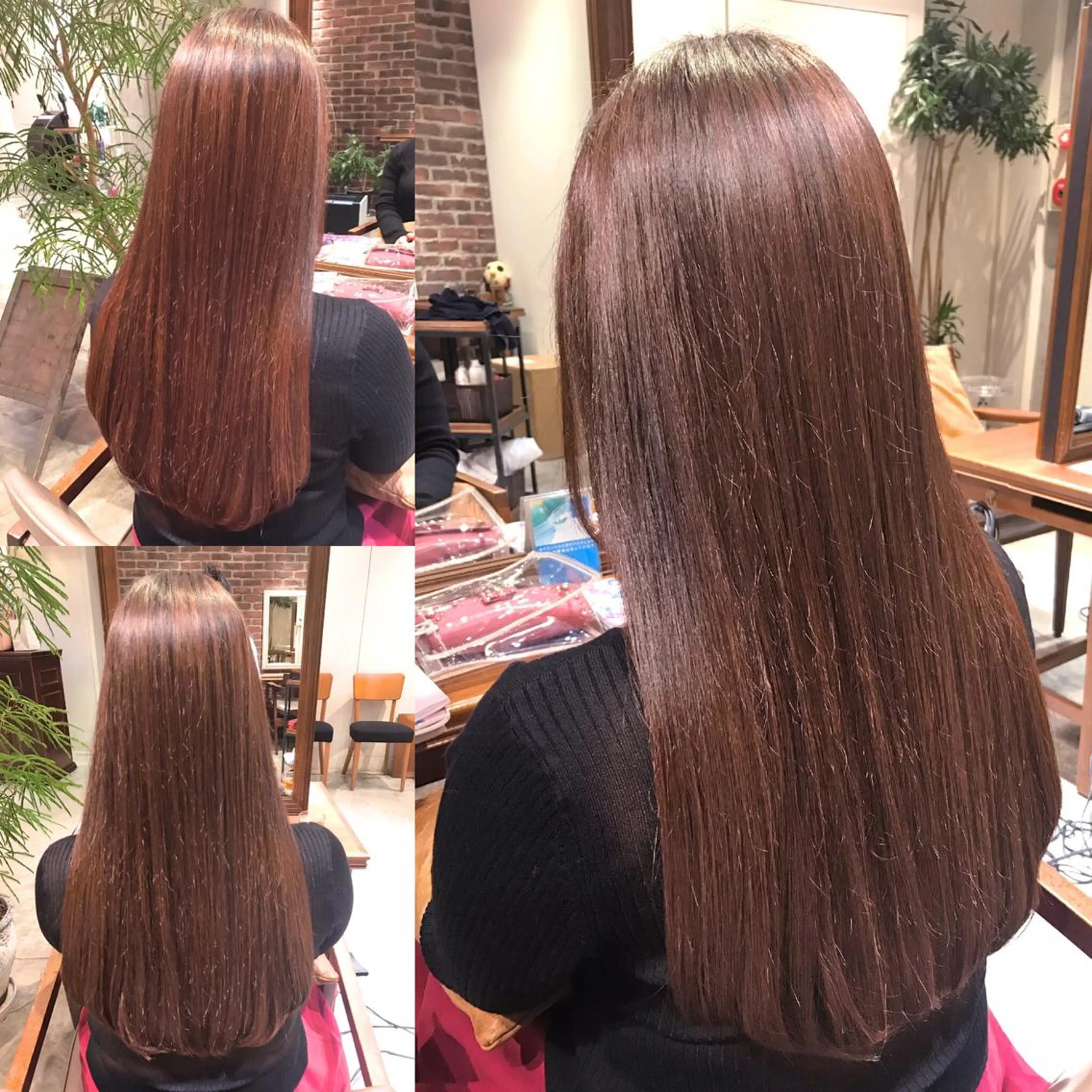 セミロング ロング カラー ベージュカラー ブラウンカラー ピンクカラー ピンクベージュ トリートメント SALOWIN銀座VORT所属・小林 佳祐のヘアスタイル