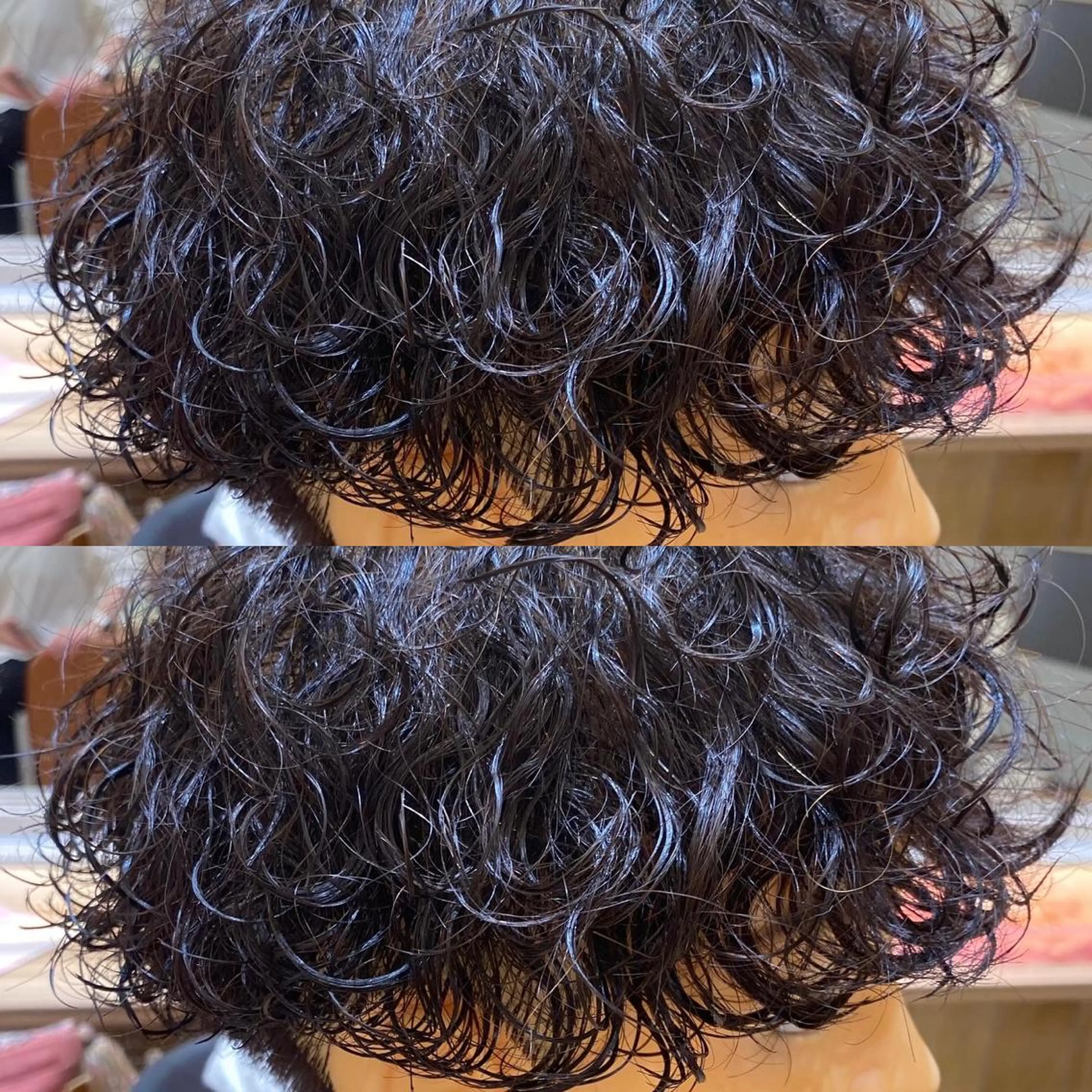 ミディアム 新宿スペインカール ヨモギダのヘアスタイル