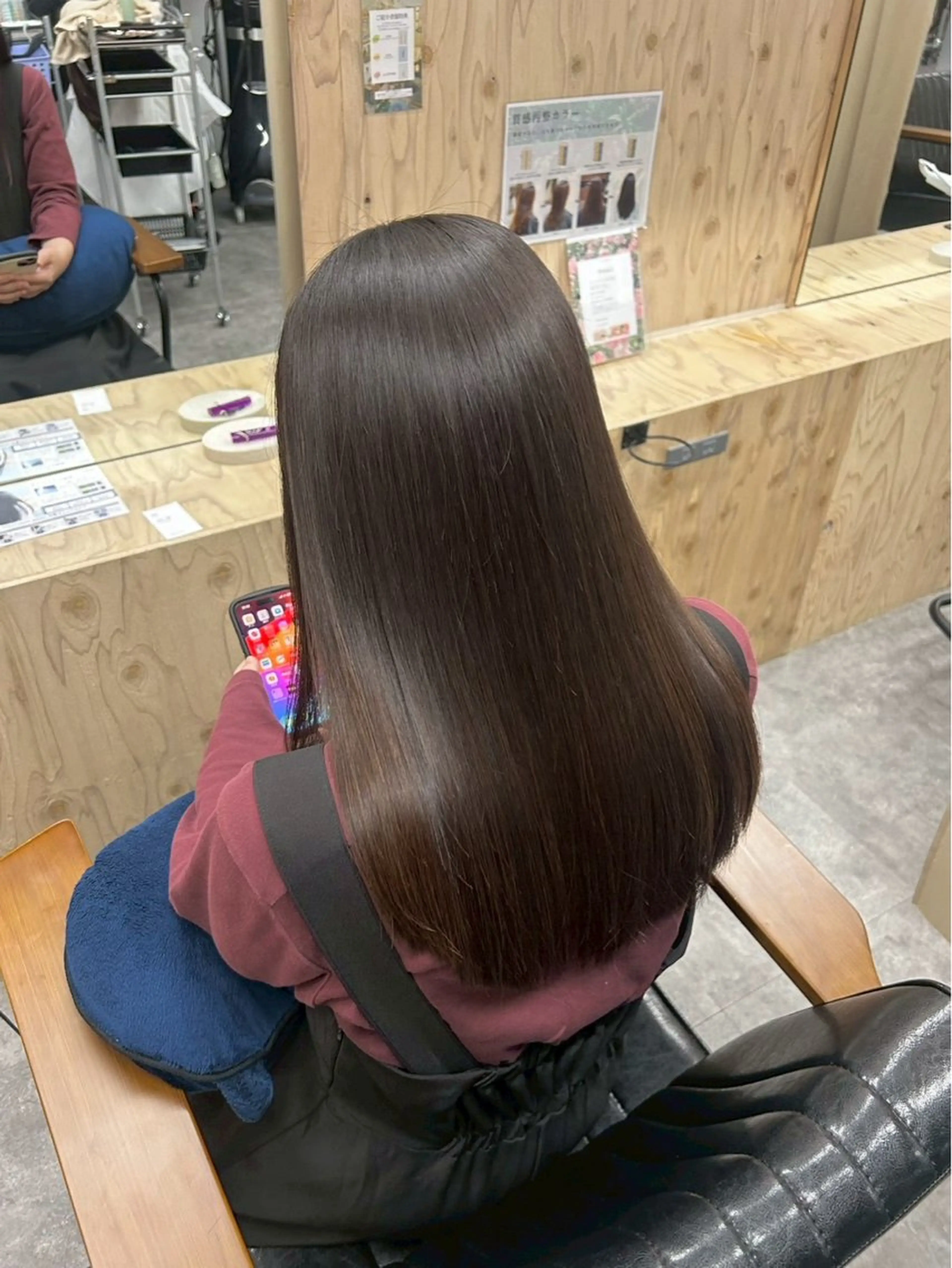 ロング 髪質改善 ロング カット 縮毛矯正 トリートメント 岩田 一駿/名古屋/ 伏見/栄/縮毛矯正のヘアスタイル