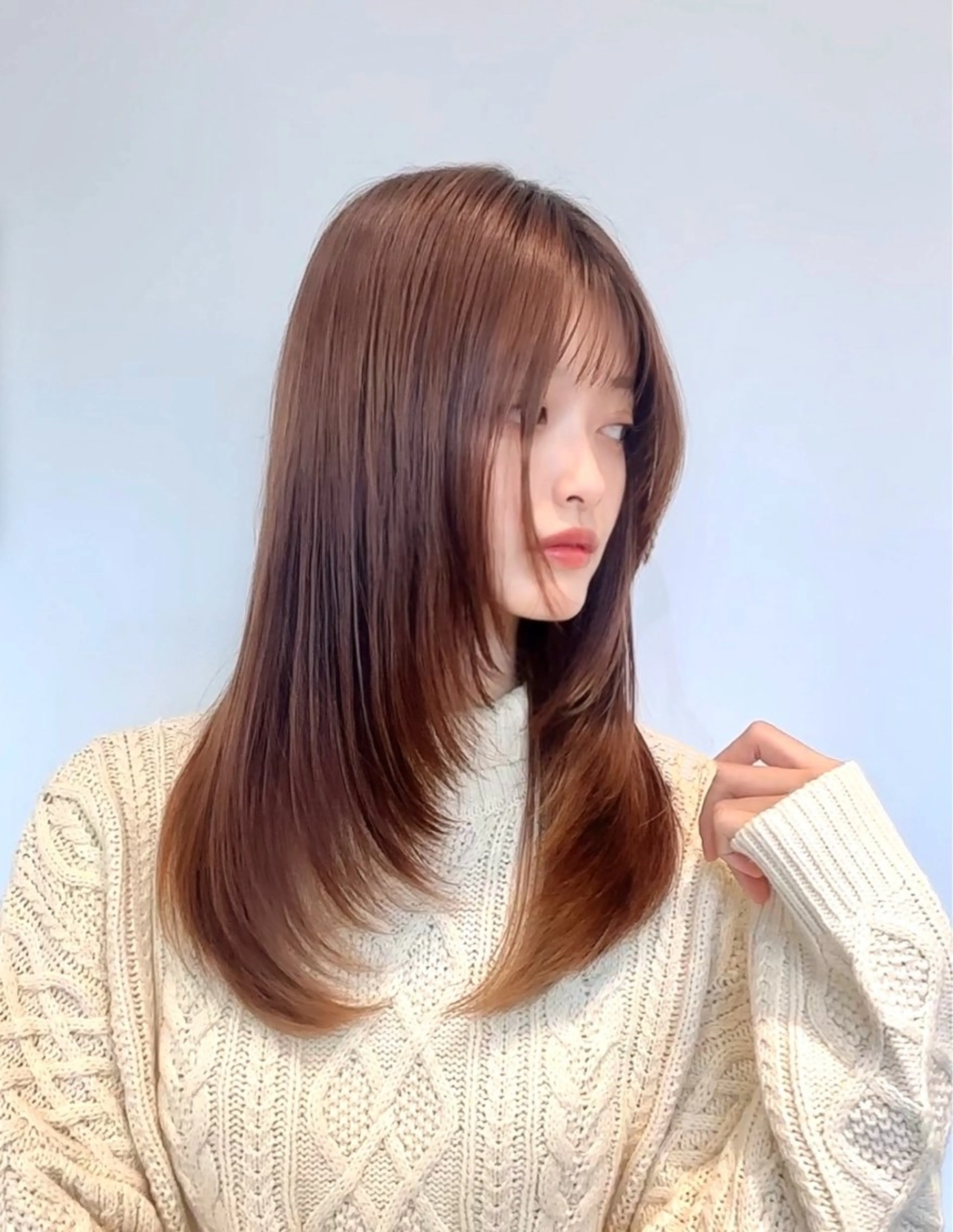 ロング カラー 顔まわりレイヤー 顔周りカット レイヤーカット 似合わせカット トリートメント カット トリートメント 🍀最上級の美髪👑 髪質改善🍀英司のヘアスタイル