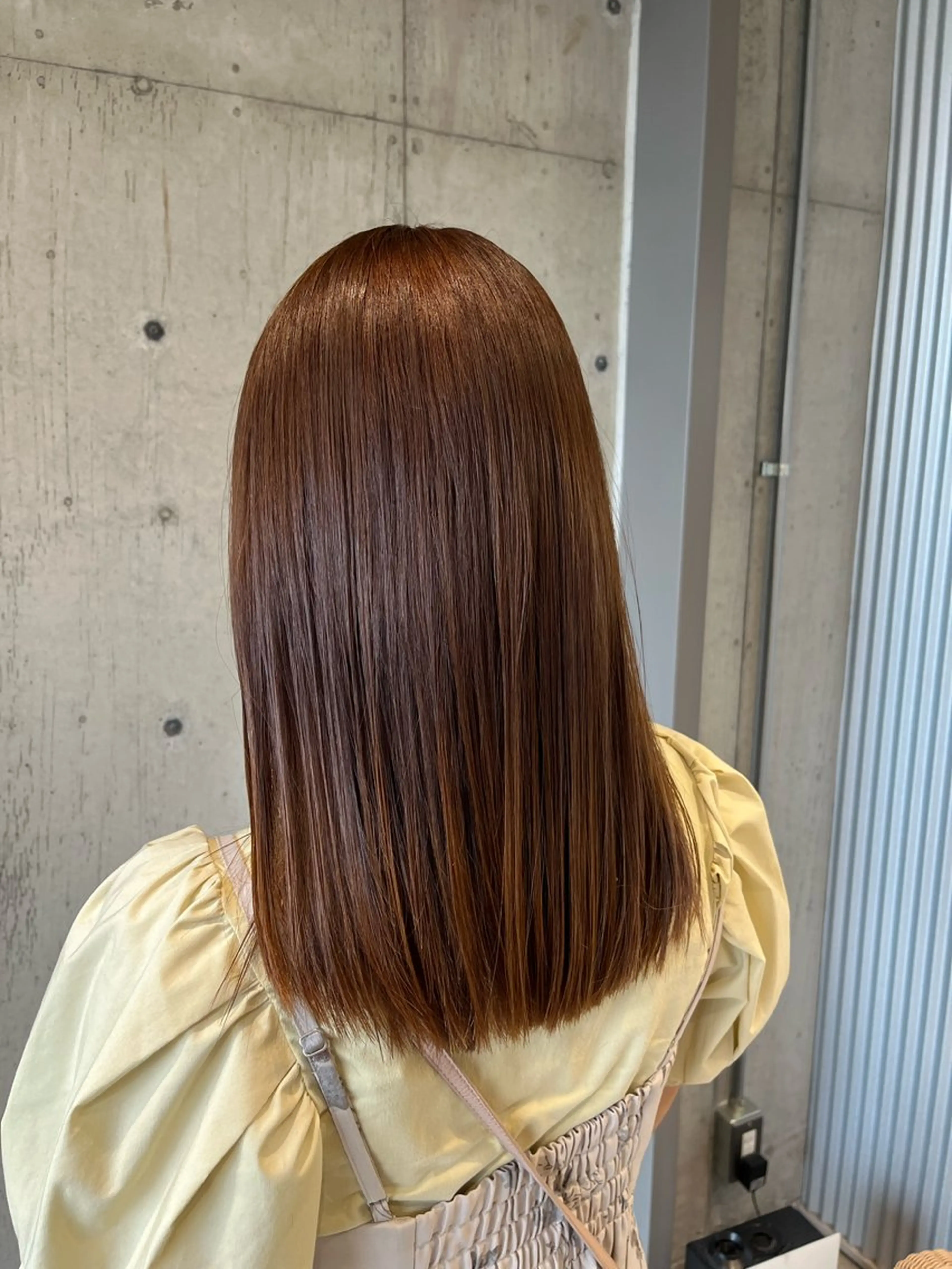 セミロング カラー ヘアアレンジ カット ヘアカラー トリートメント 傷ませないカラー・ ボブ・リクト📸のヘアスタイル