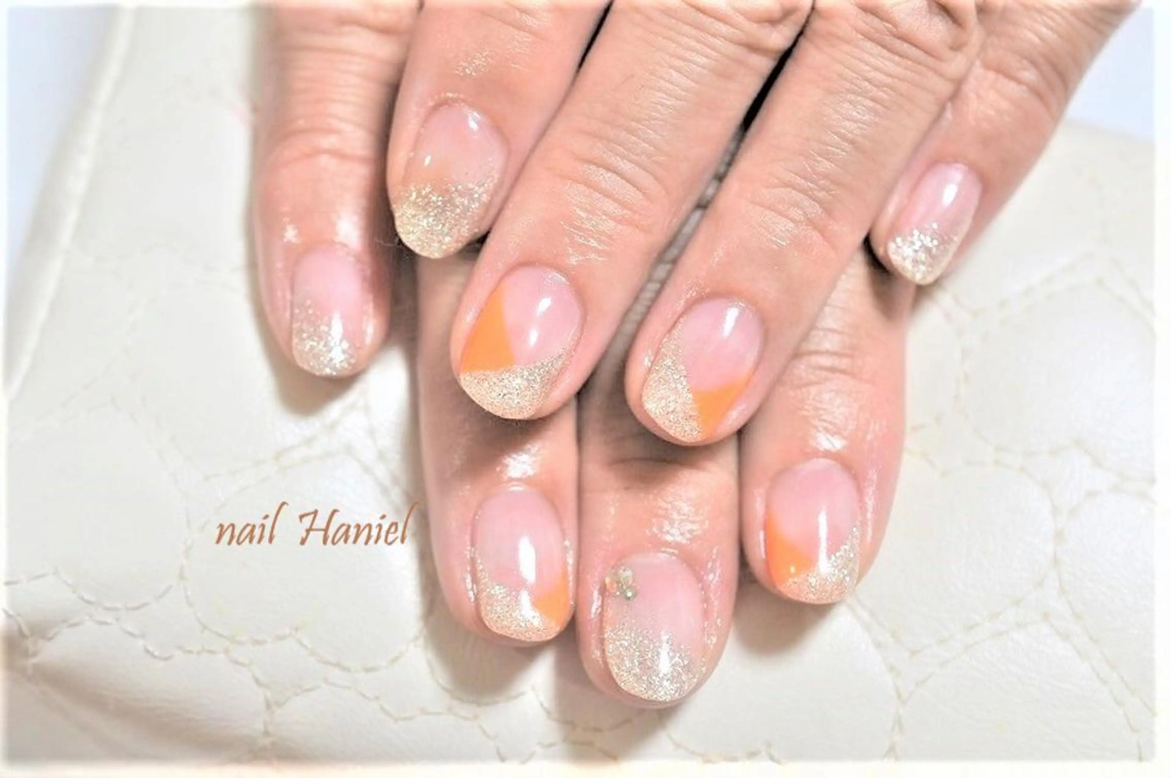 ネイル フットネイル フレンチネイル ジェルネイル ハロウィン nail Haniel所属・半蔵門サロンハニエル 魅神 ちよのネイルデザイン