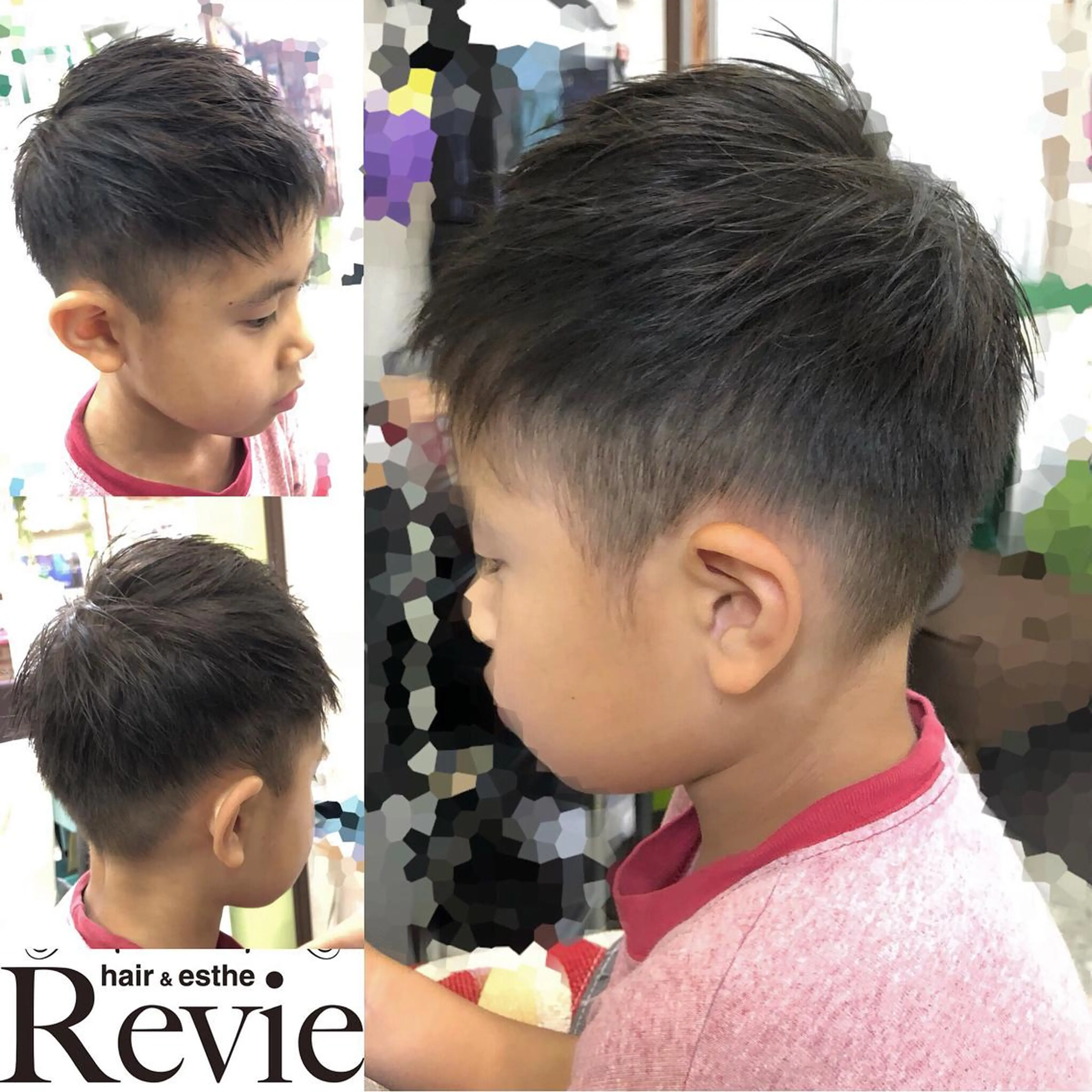 ショート メンズ キッズ カット トリートメント Revie所属・松 下のヘアスタイル