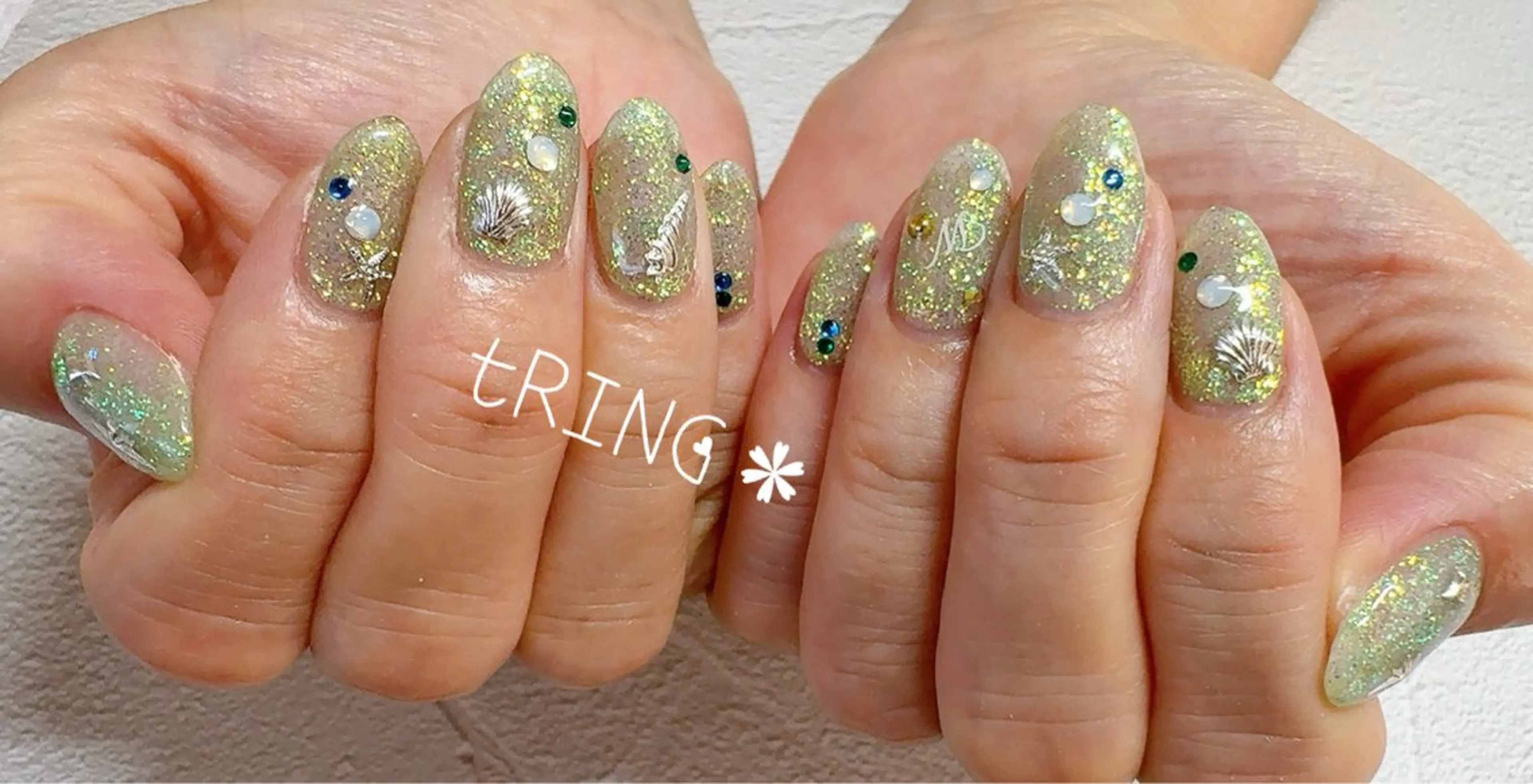 ネイル ハンドネイル tRING＊ しいの木台のネイルデザイン