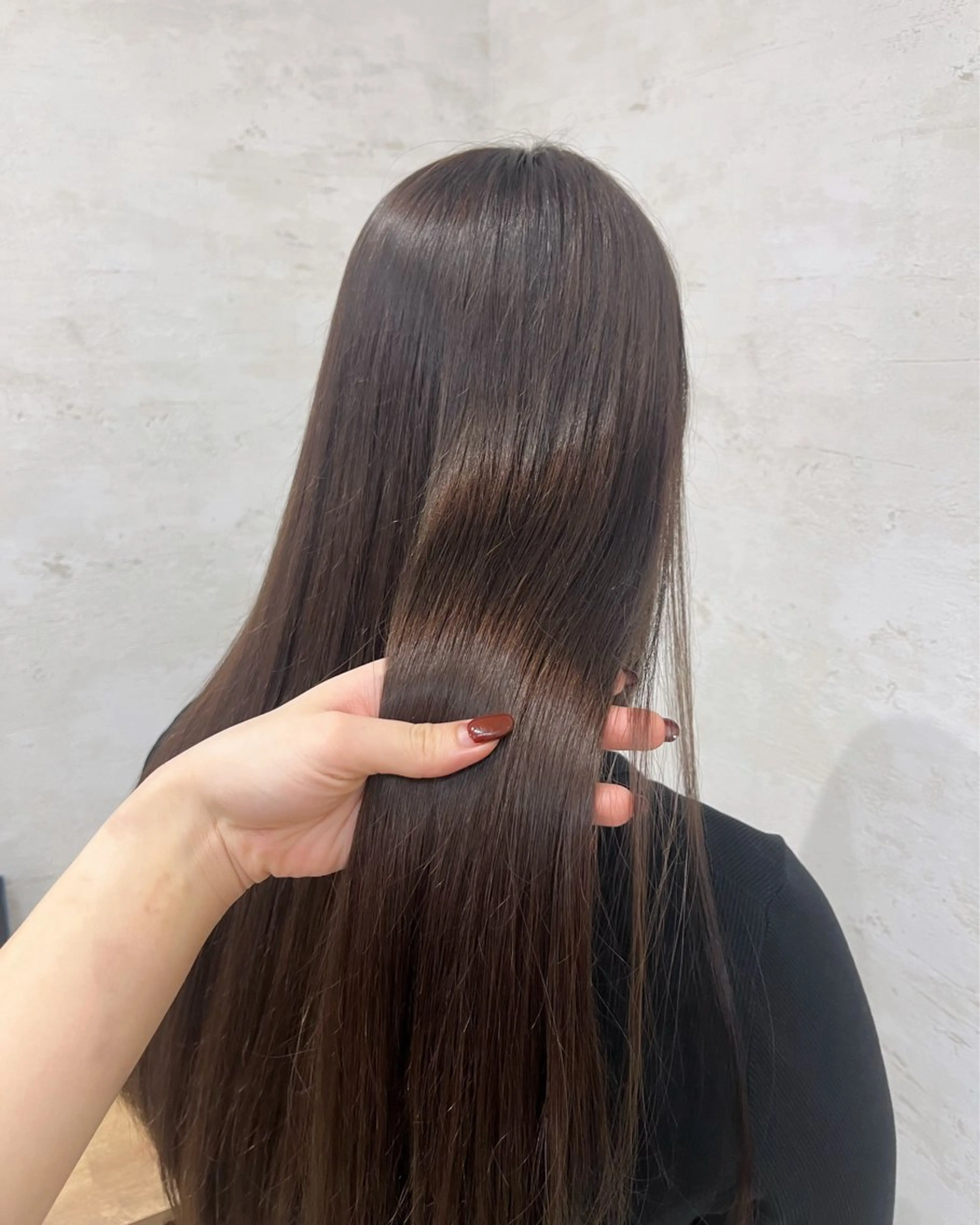 ロング カラー 杉田 涼のヘアスタイル