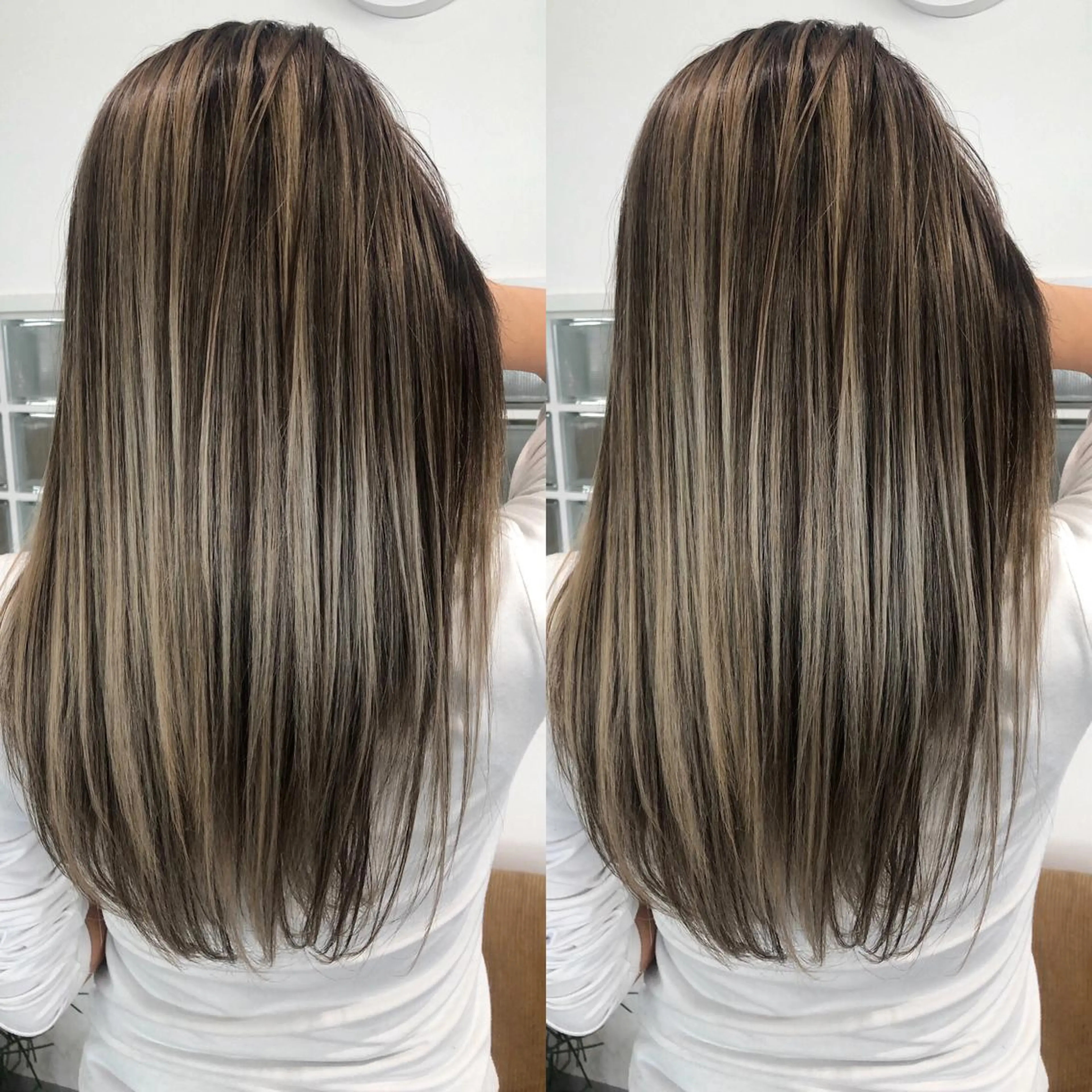 ロング カラー バレイヤージュ 外国人風カラー レイヤーカット ヘアカラー JILBLAN京都 ショート/ハイライトのヘアスタイル