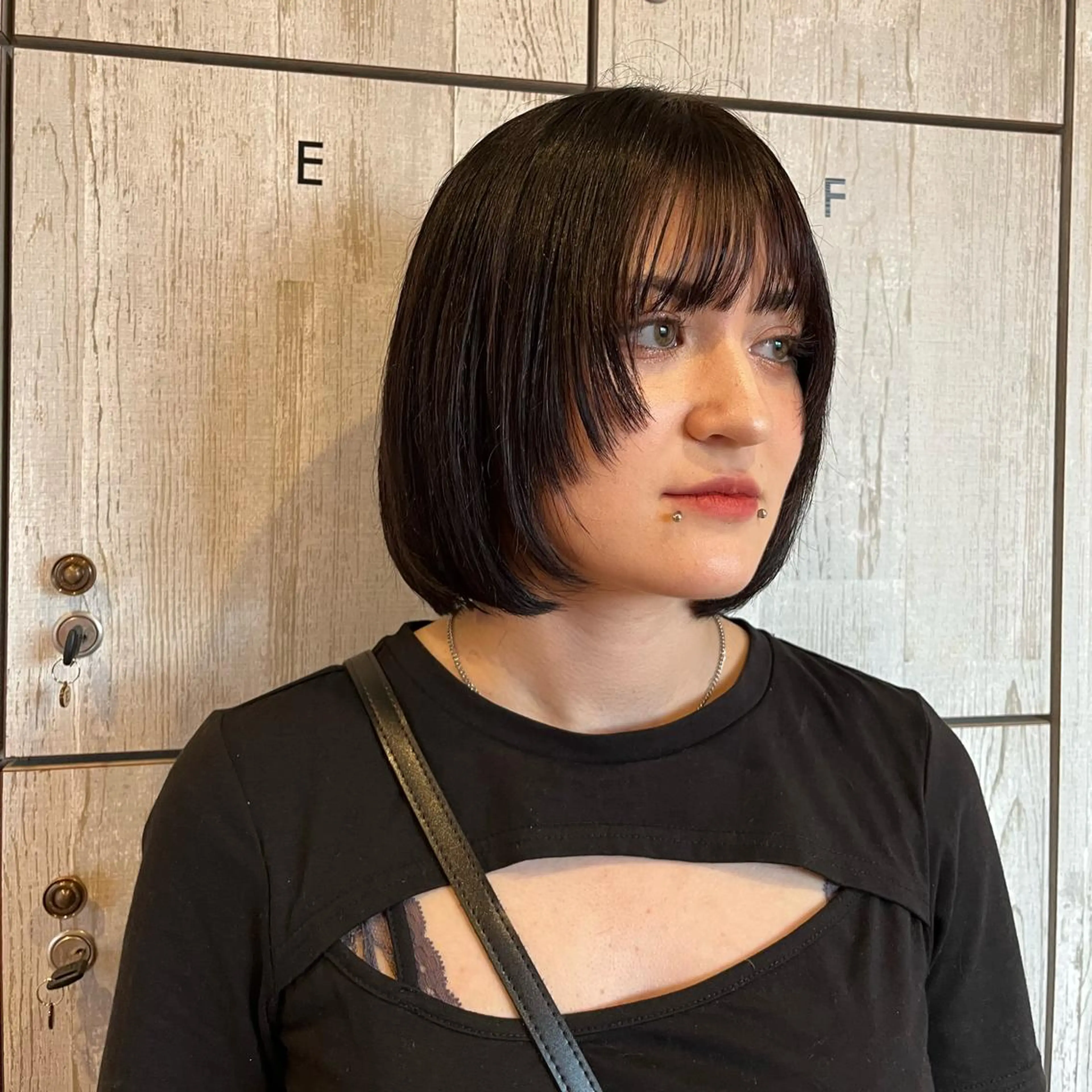 ショート ボブ ウルフカット フルールドソレイユ所属・♡ナナコ♡ レイヤー/艶髪のヘアスタイル