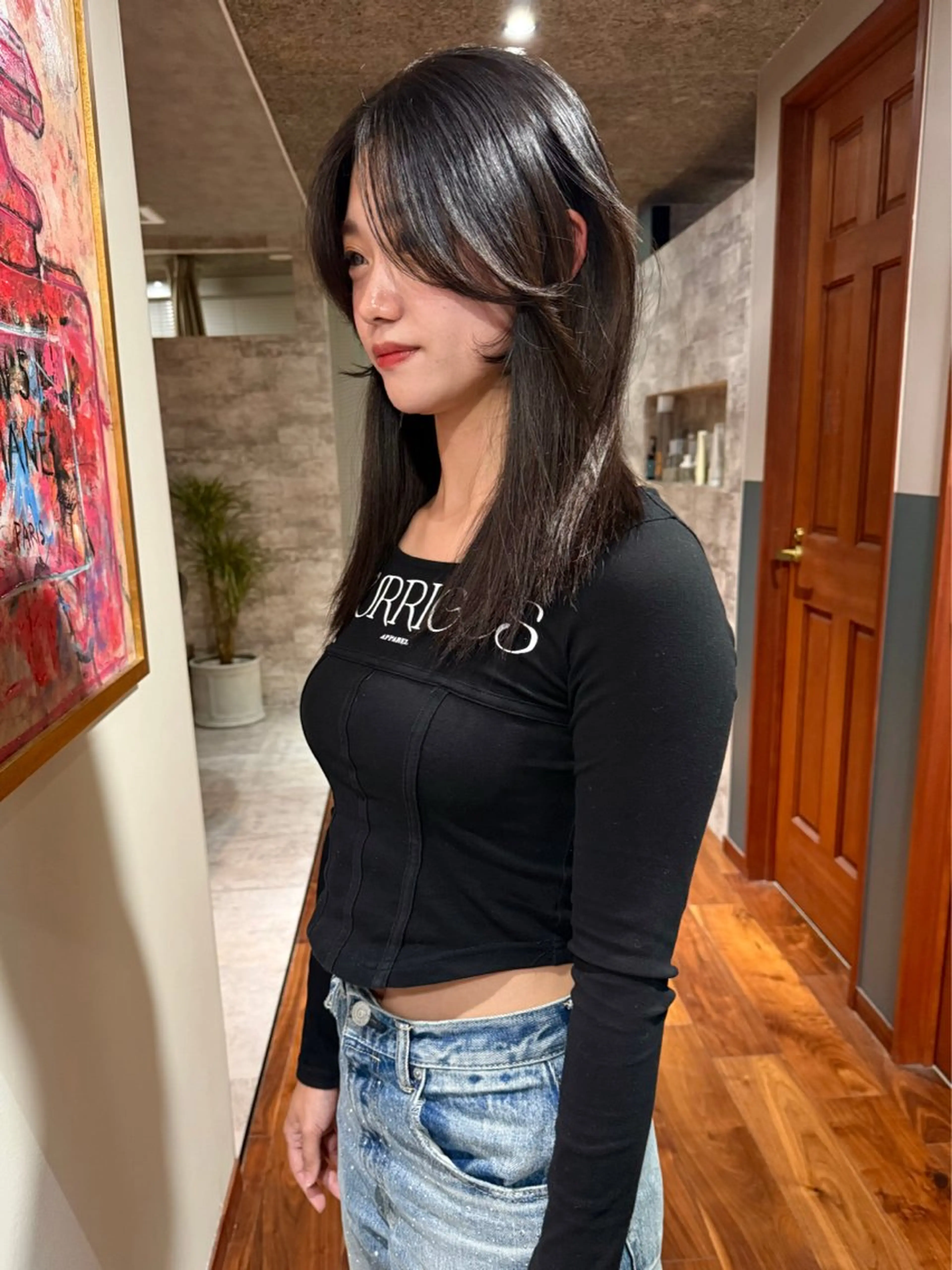 セミロング カラー カット ヘアカラー トリートメント mai / linoah˚✧のヘアスタイル