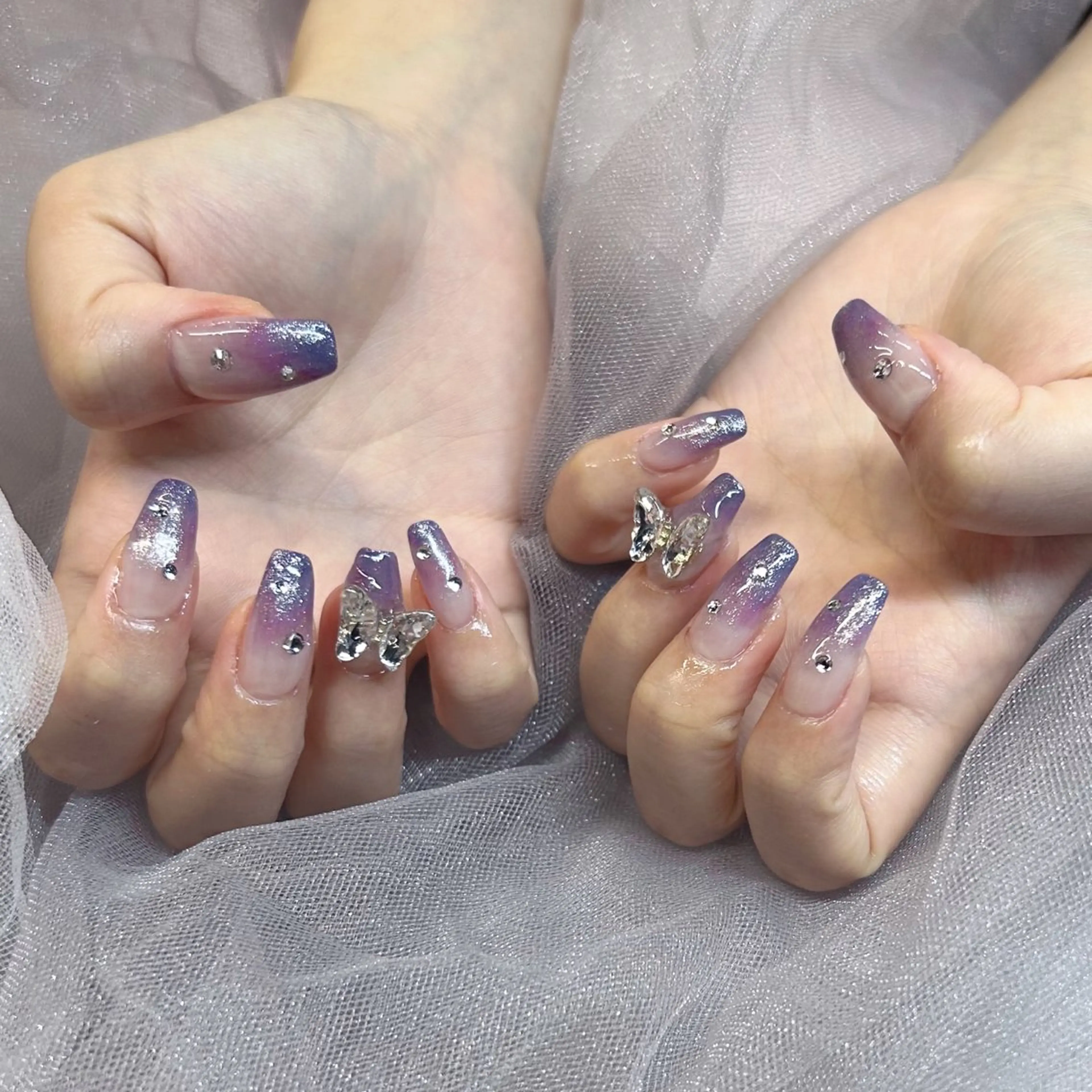 ネイル キラキラネイル ラメ(グリッター) ラメグラデーション EMANON心斎橋店所属・大阪心斎橋ネイル/ hinataのネイルデザイン