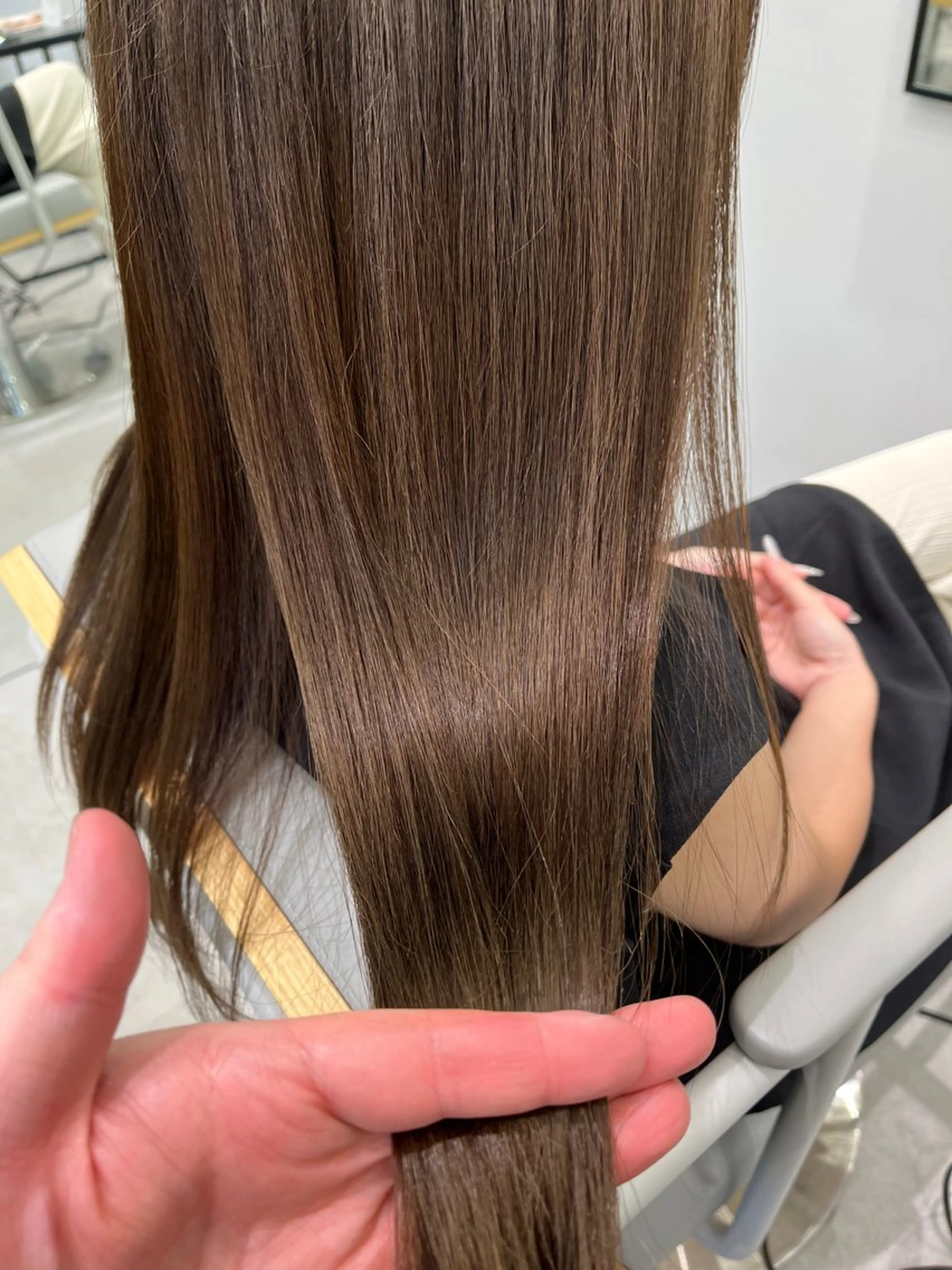 ロング カラー カット ヘアカラー トリートメント 菅 樹希弥のヘアスタイル