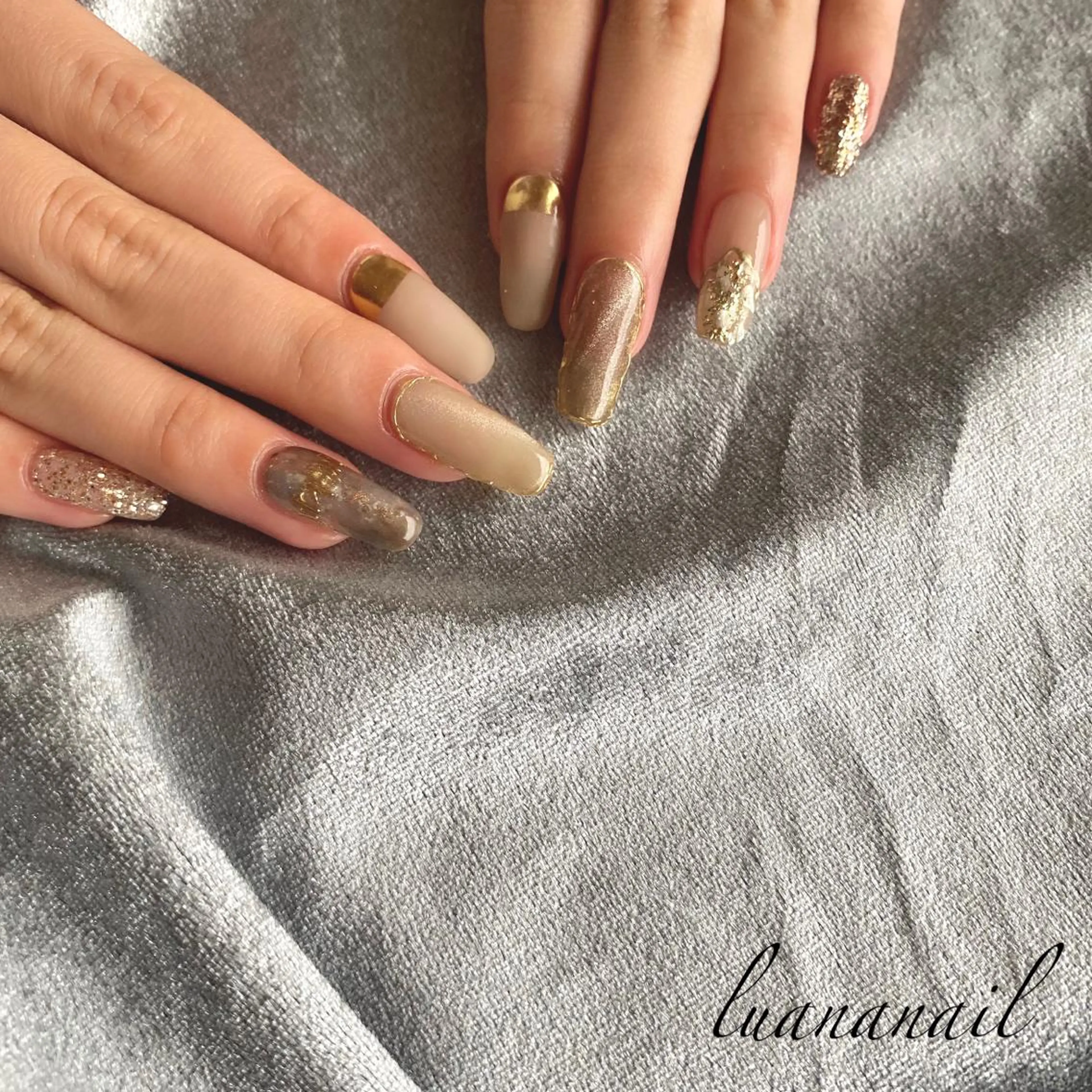 ネイル ニュアンスネイル ハンドネイル luana nailのネイルデザイン