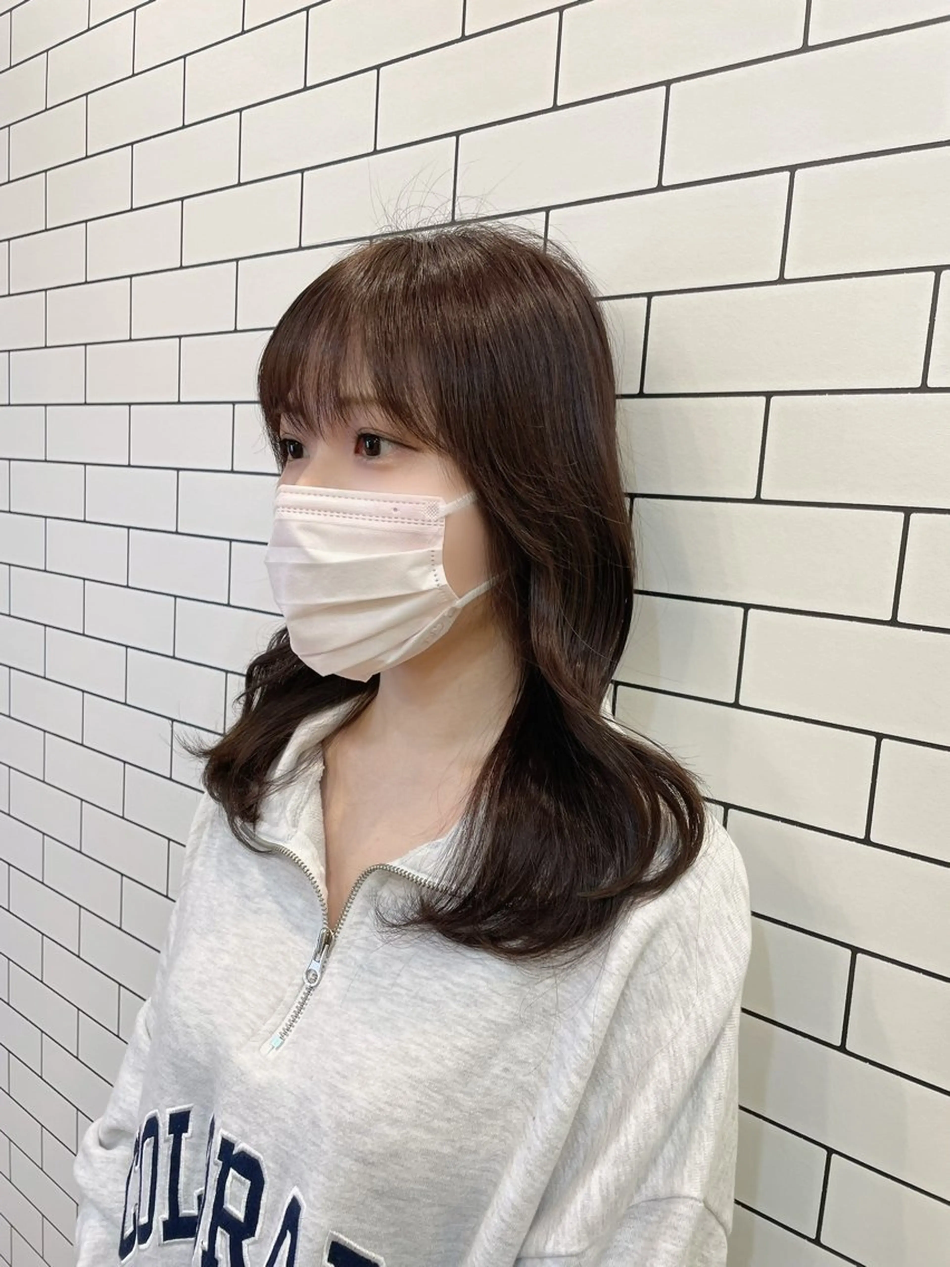 セミロング カット ヘアカラー ﾅﾂﾐ/韓国ヘア/ レイヤーカット🎀のヘアスタイル