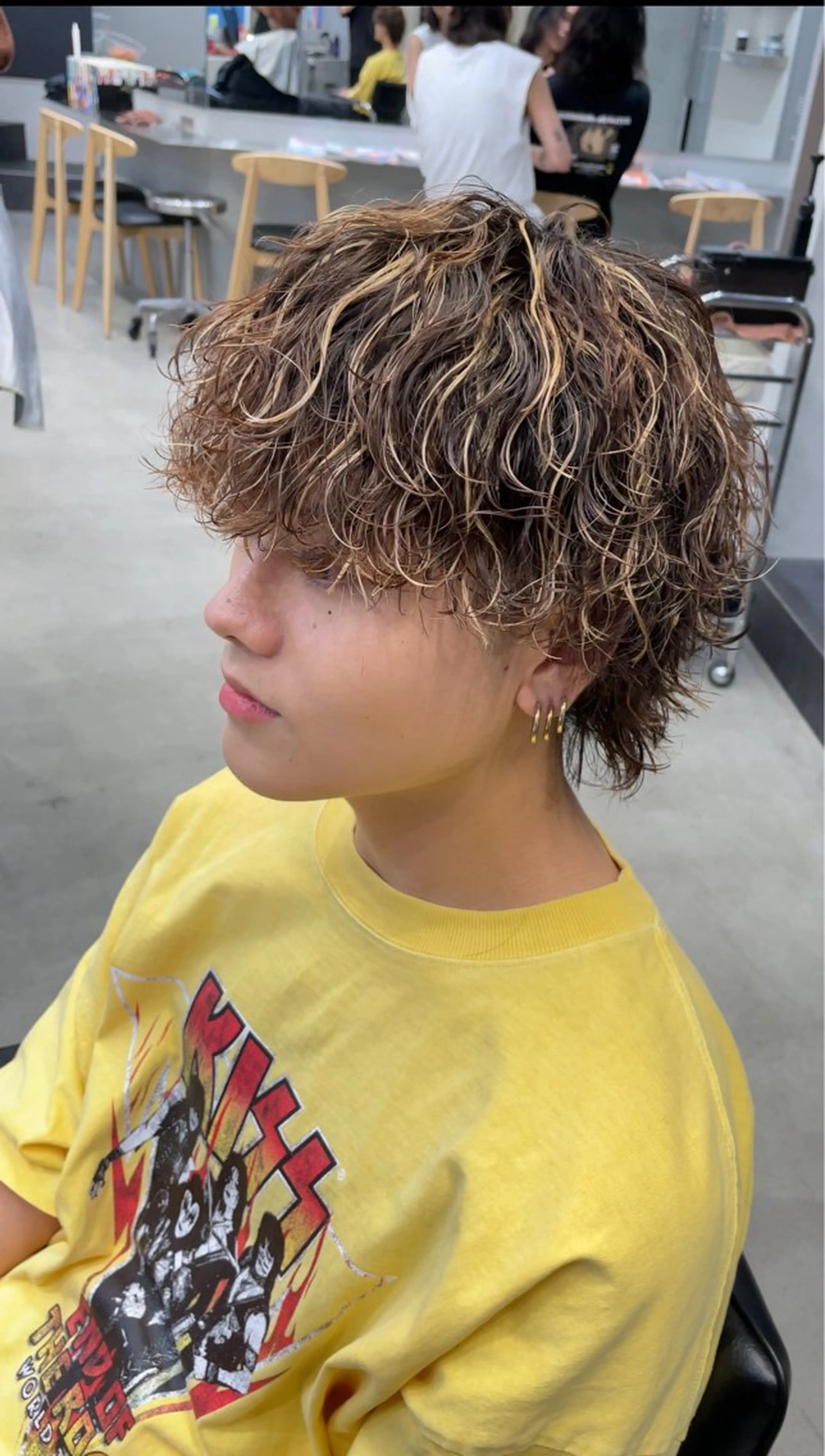 ミディアム ミディアムパーマ fifth リュウセイのヘアスタイル