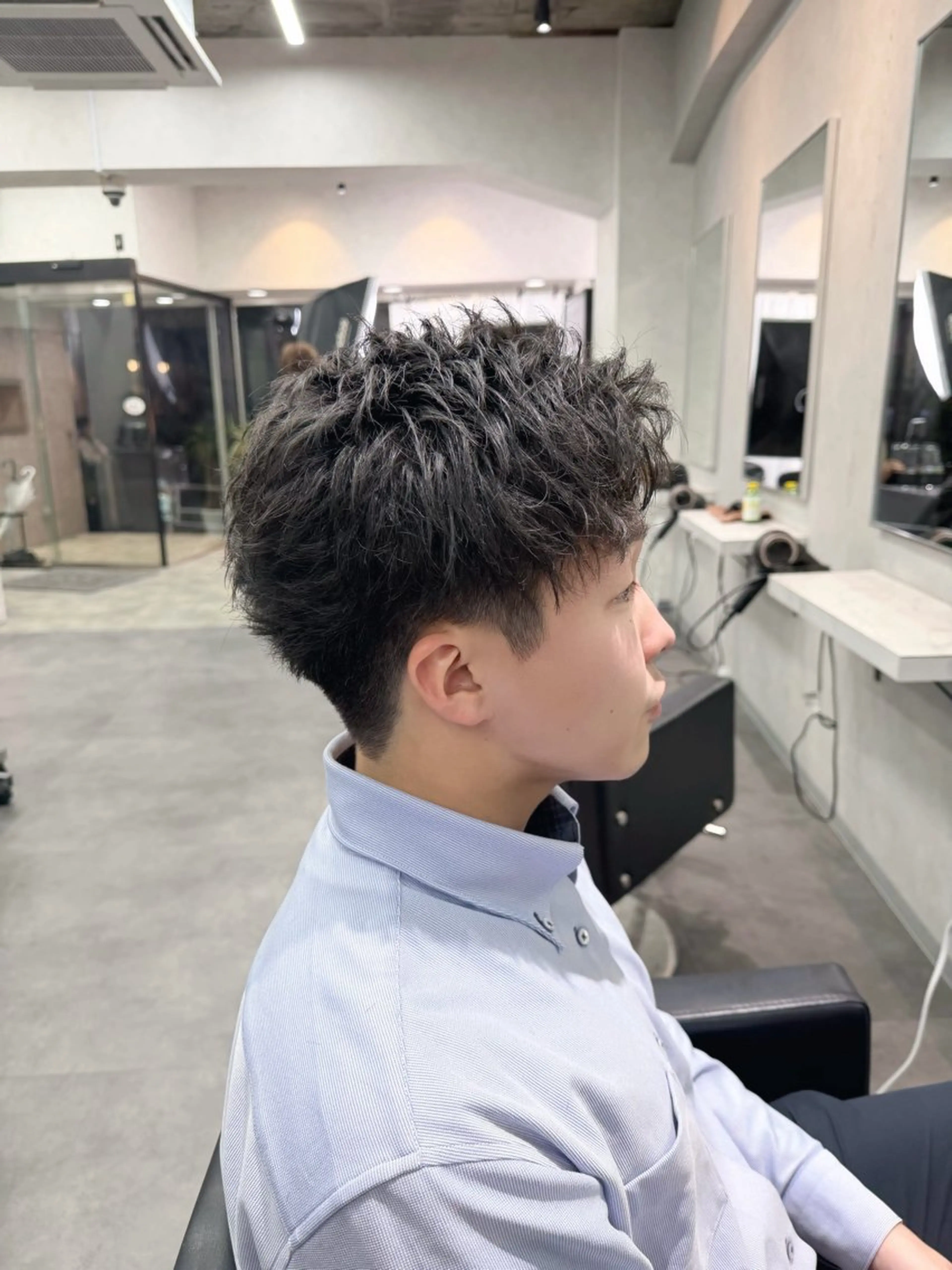 ショート メンズ アップバング 刈り上げ ショートヘア そら/XeRo渋谷 /カットモデル募集のヘアスタイル