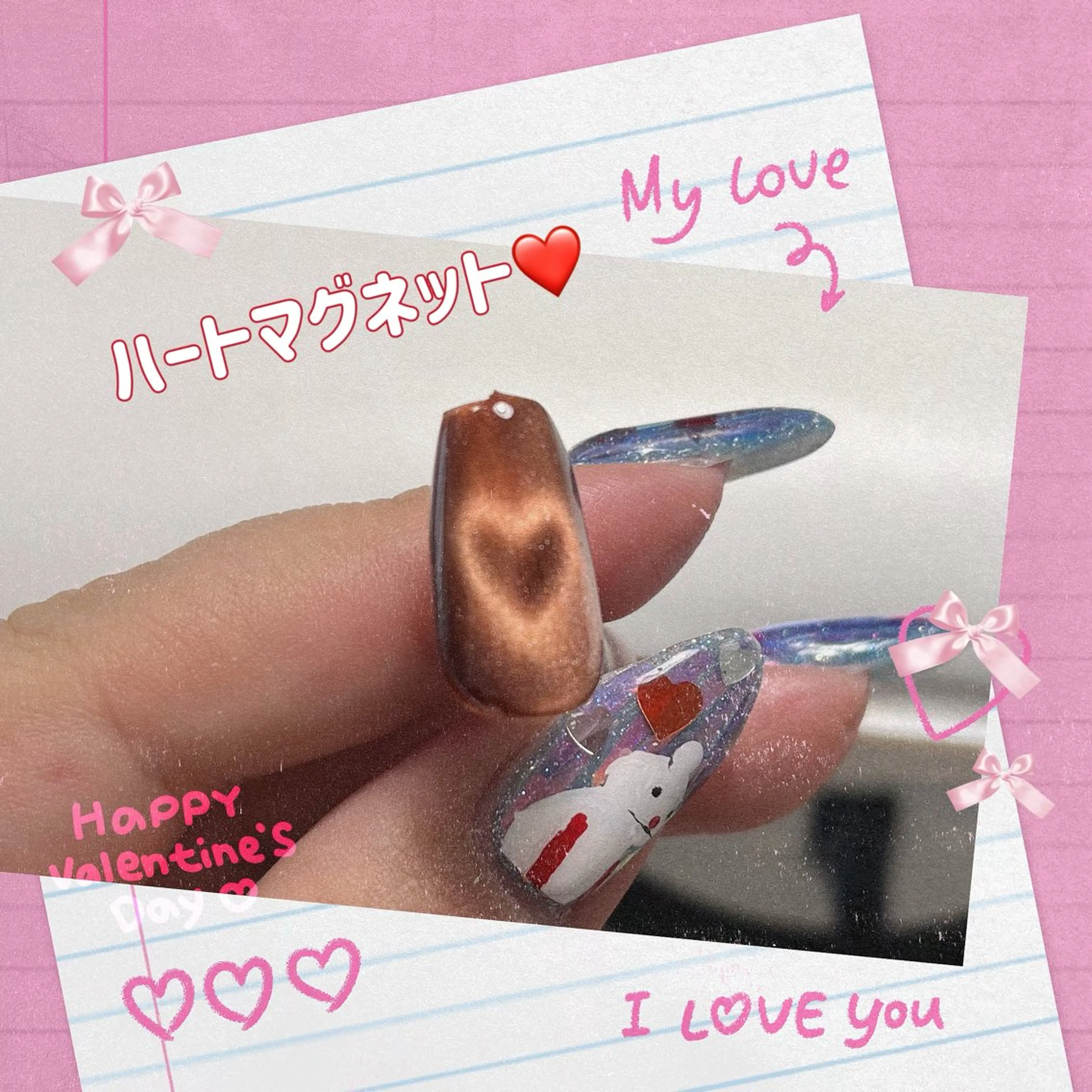 ネイル アートネイル マグネットネイル Twinkle Nail Kuboのネイルデザイン