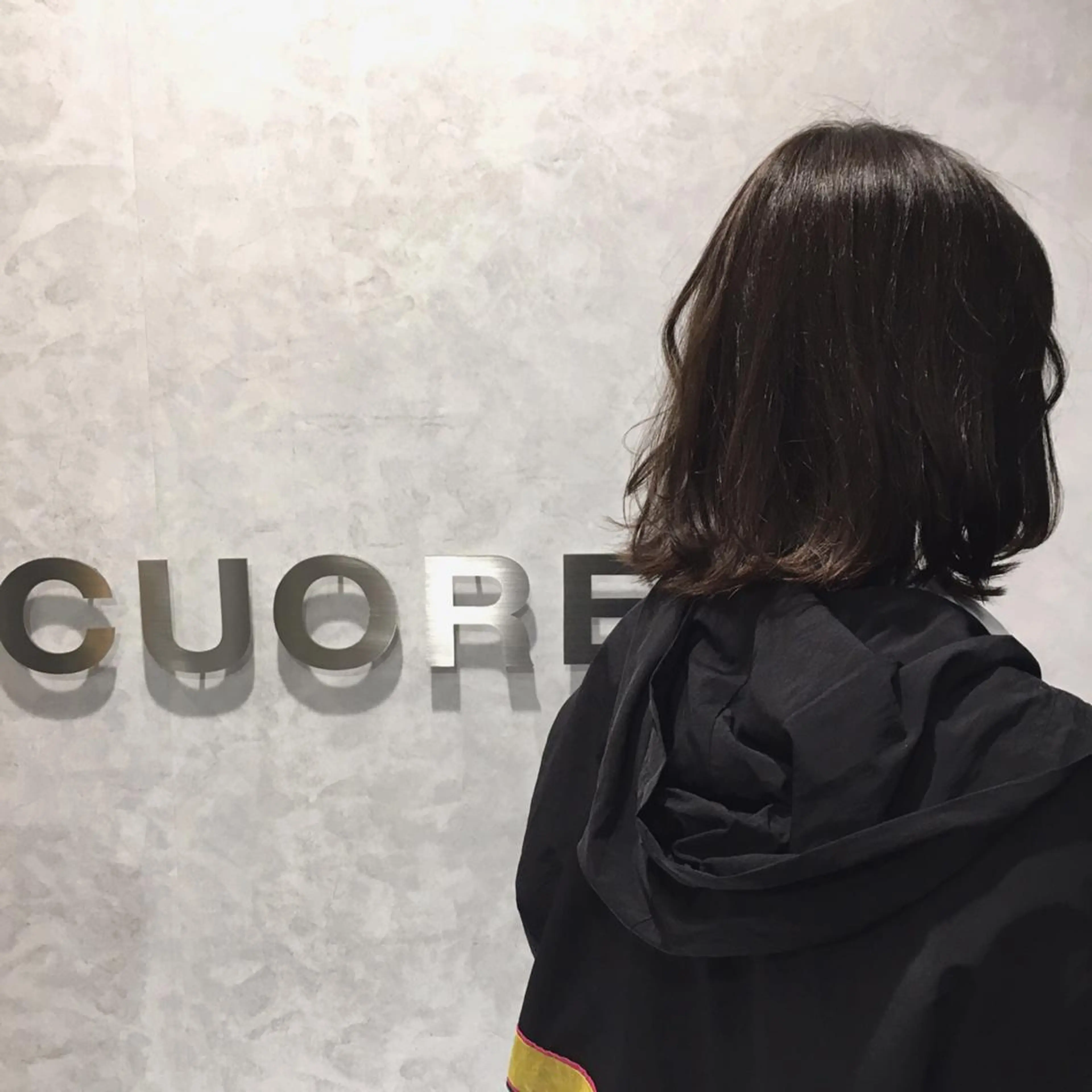 ミディアム 外ハネヘア 大石 祐那のヘアスタイル