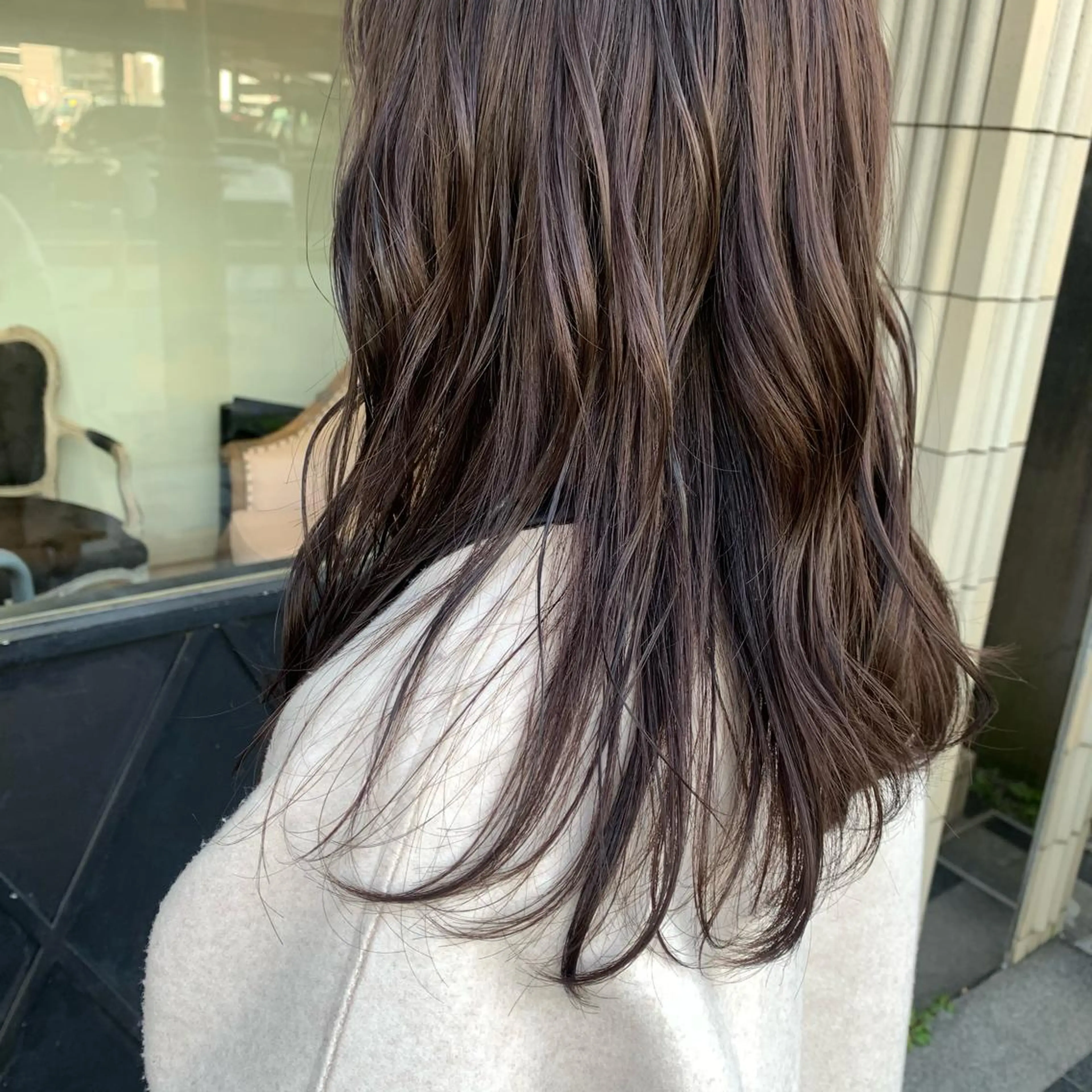ロング カラー ベージュカラー ブリーチ ラベンダーカラー ラベンダーベージュ ブリーチなしカラー BAROQUE gotou 🌙のヘアスタイル