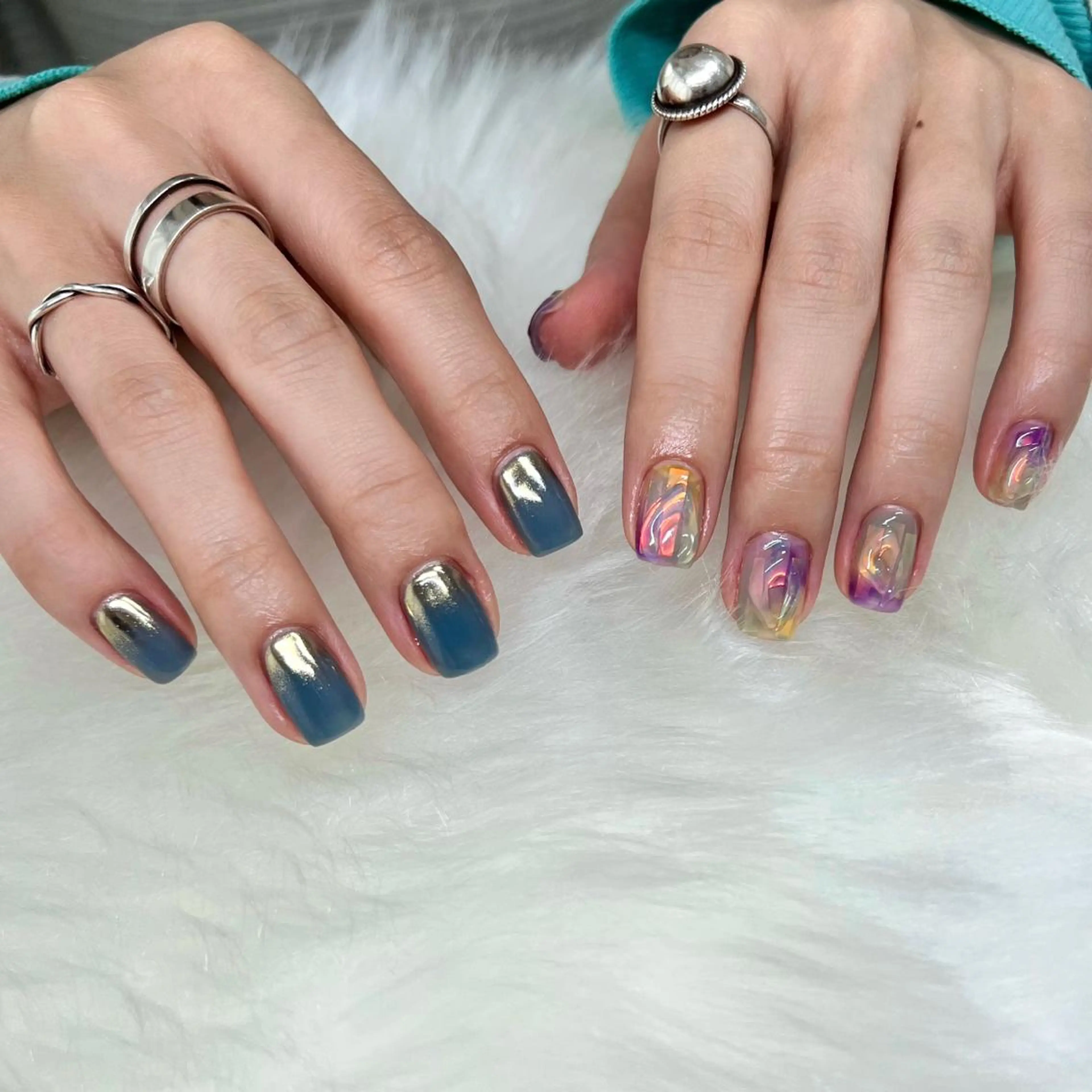 ミディアム ネイル マツエク・マツパ ハンドネイル REVIA_nail maiのネイルデザイン