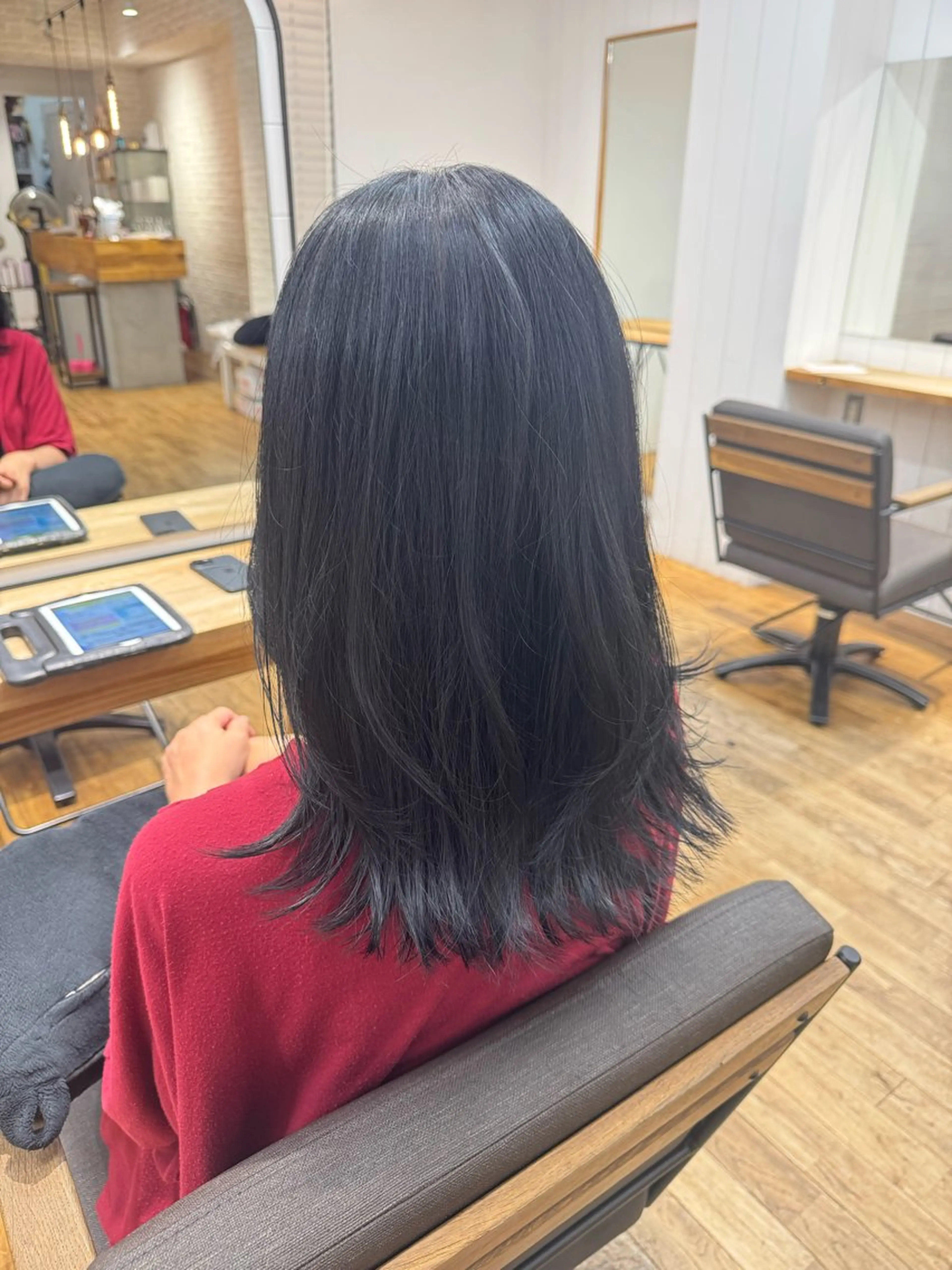 セミロング レイヤーカット ナカバチ ユイ🌼 Rizm greenのヘアスタイル