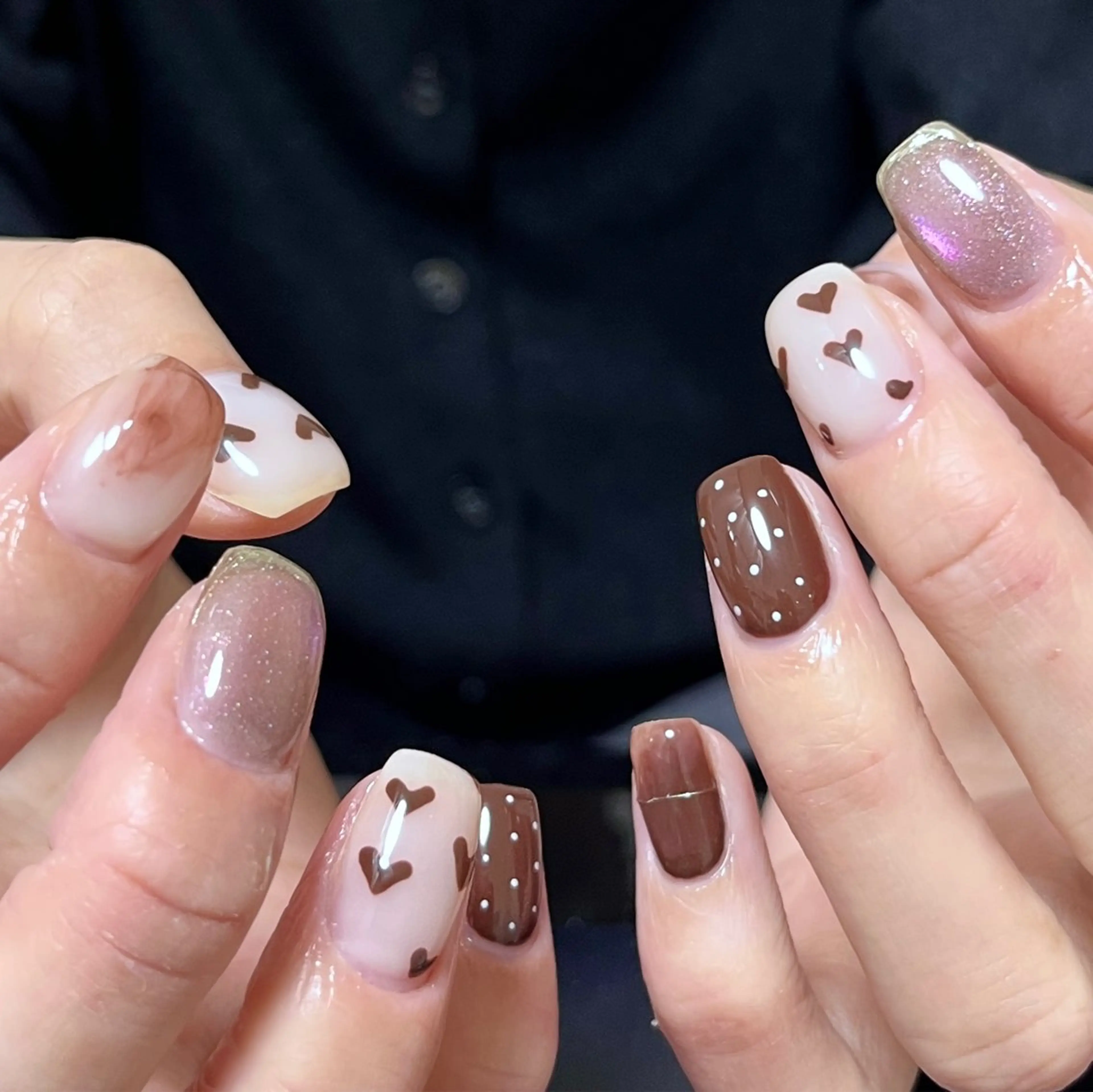 ネイル 持ち込み ニュアンスネイル ハンドネイル はなネイル所属・R_nail xixiのネイルデザイン