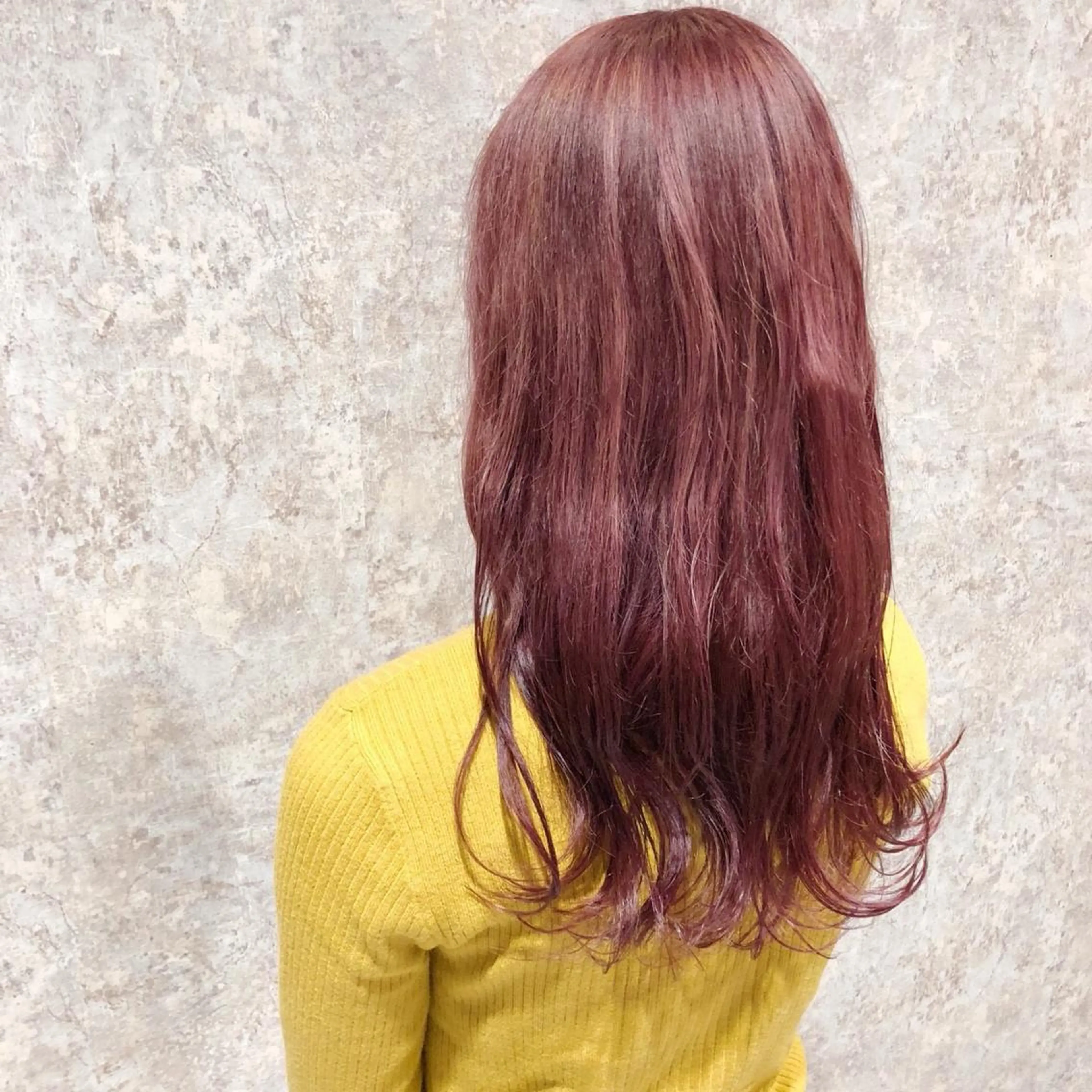 ミディアム カラー ピンクカラー ピンクパープル パープルカラー 💈Blanco💈 カラー&ケア🌈のヘアスタイル