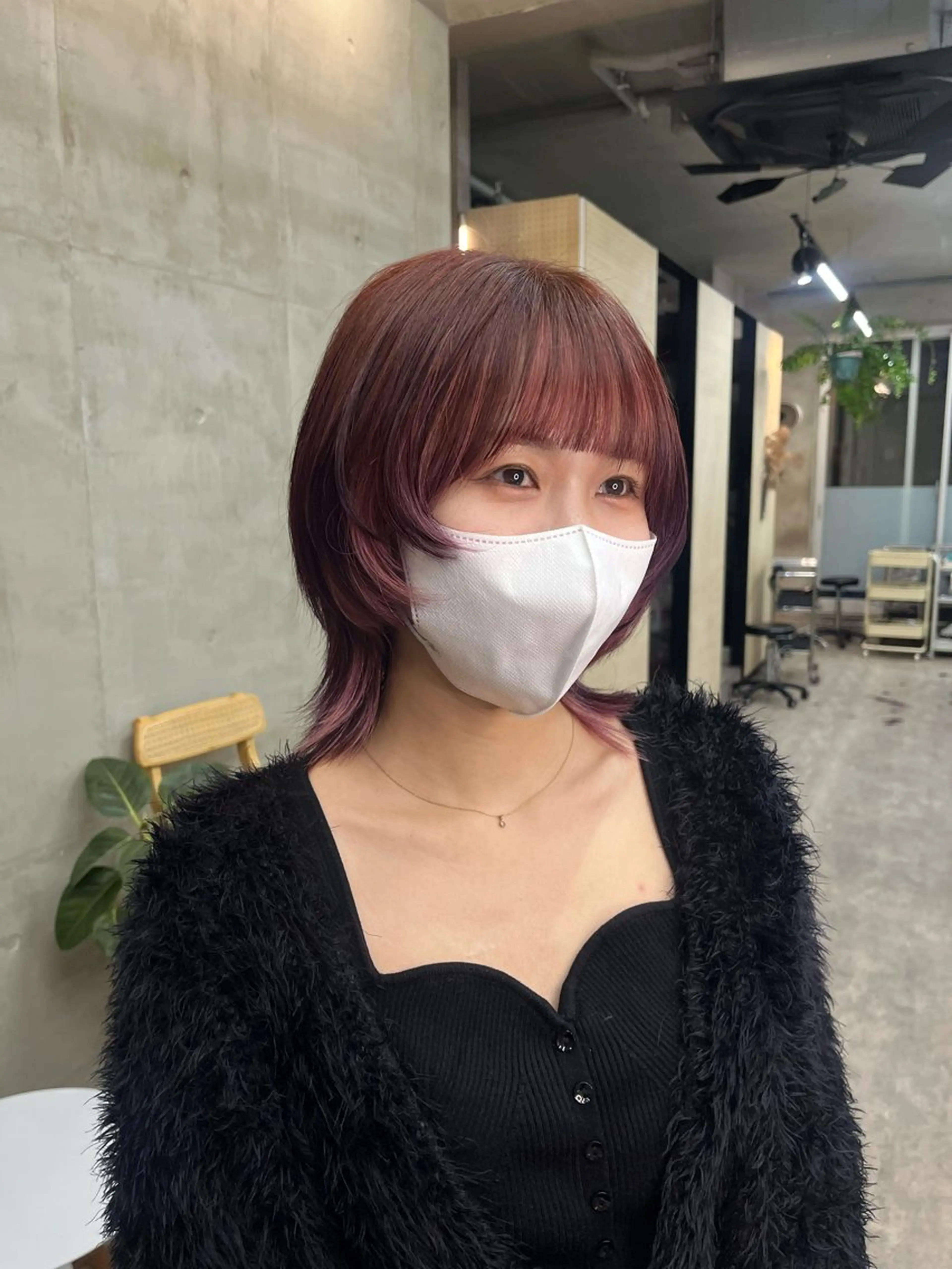 ショート カラー デザインカラー ウルフカット ヘアカラー SALT WATER所属・🫐 𝐌𝐚𝐨 🫐似合わせcutのヘアスタイル