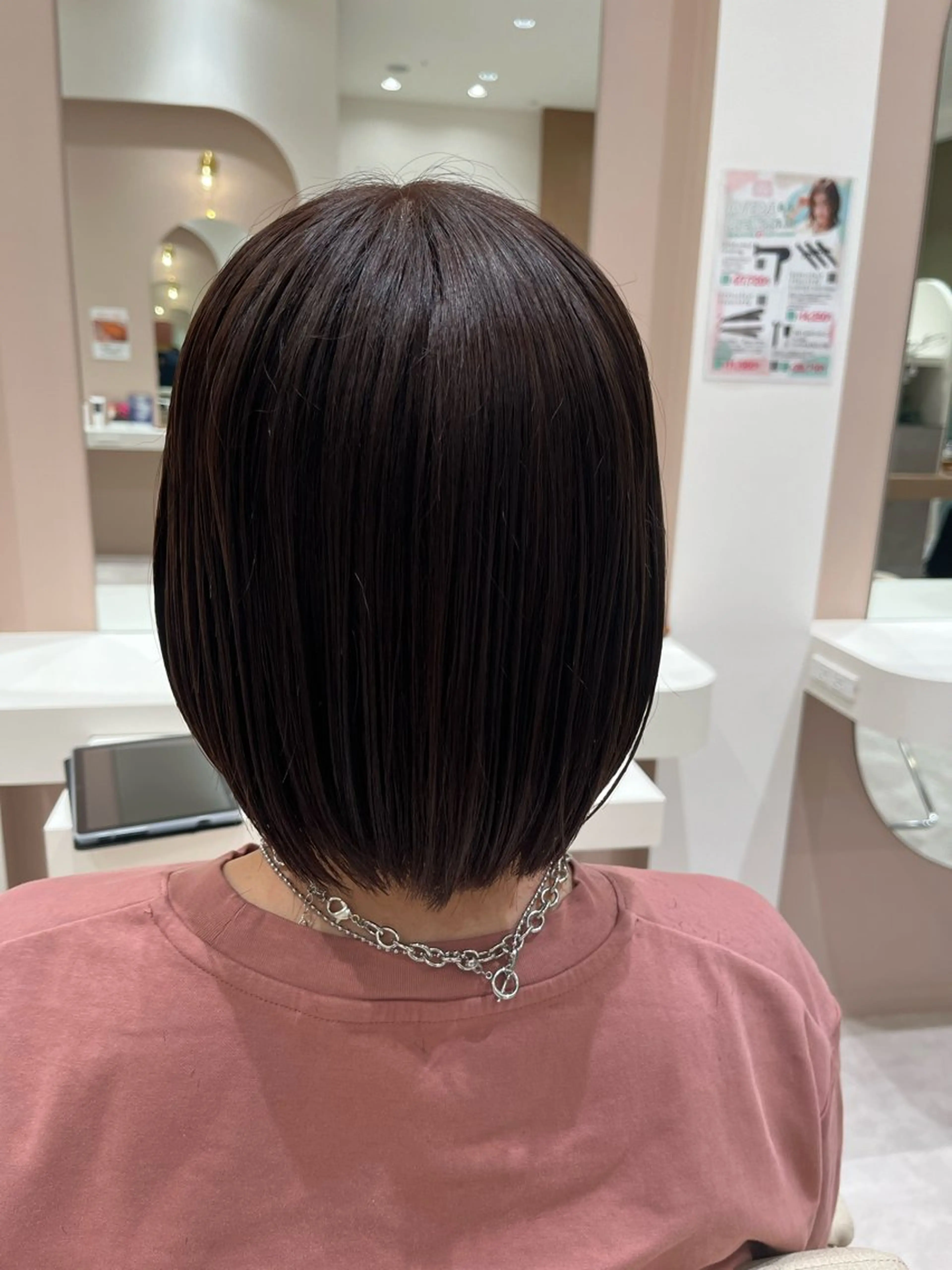 ミディアム カラー ヘアアレンジ 桑原 りゆのヘアスタイル
