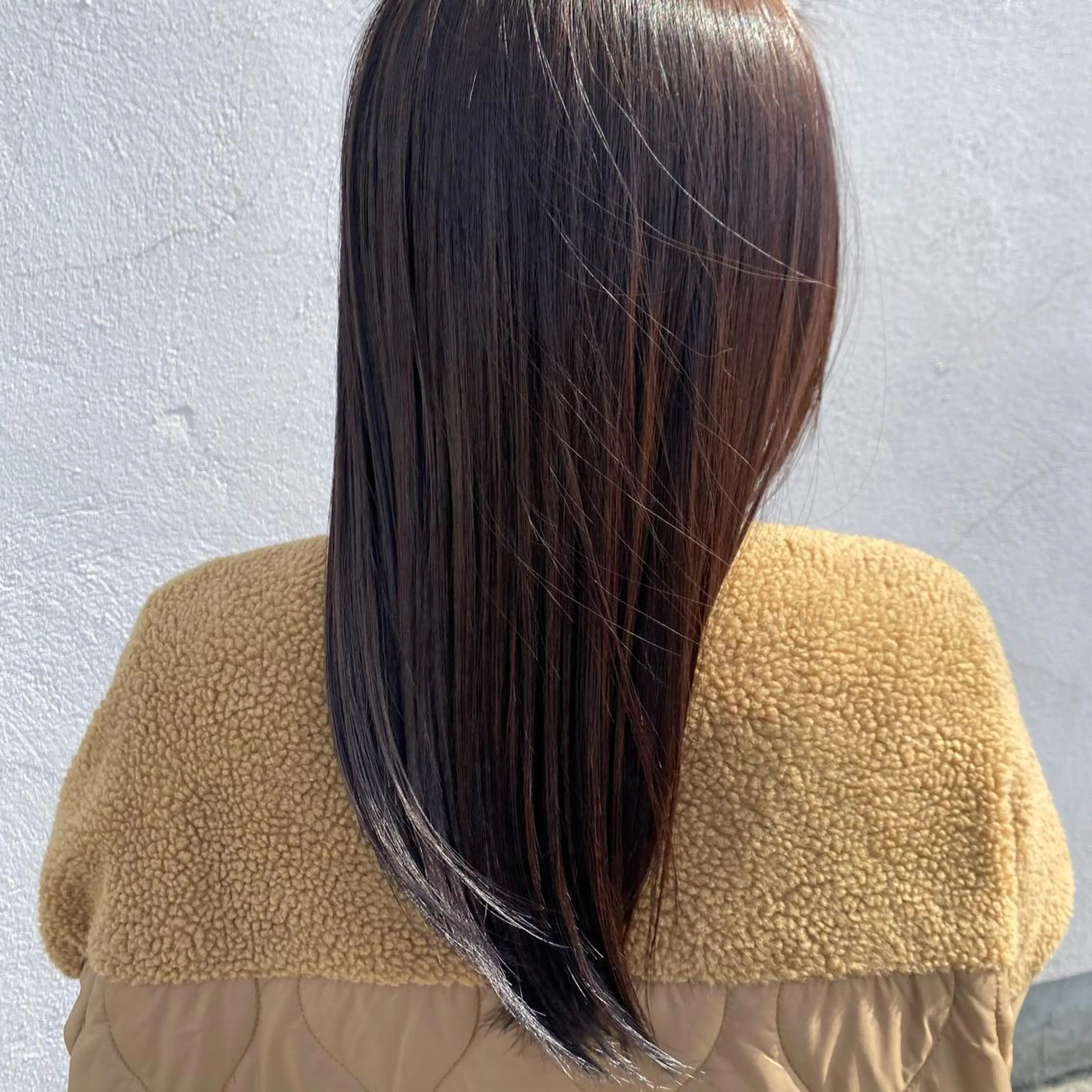 ロング 縮毛矯正 トリートメント sync所属・宮地 亜美のヘアスタイル