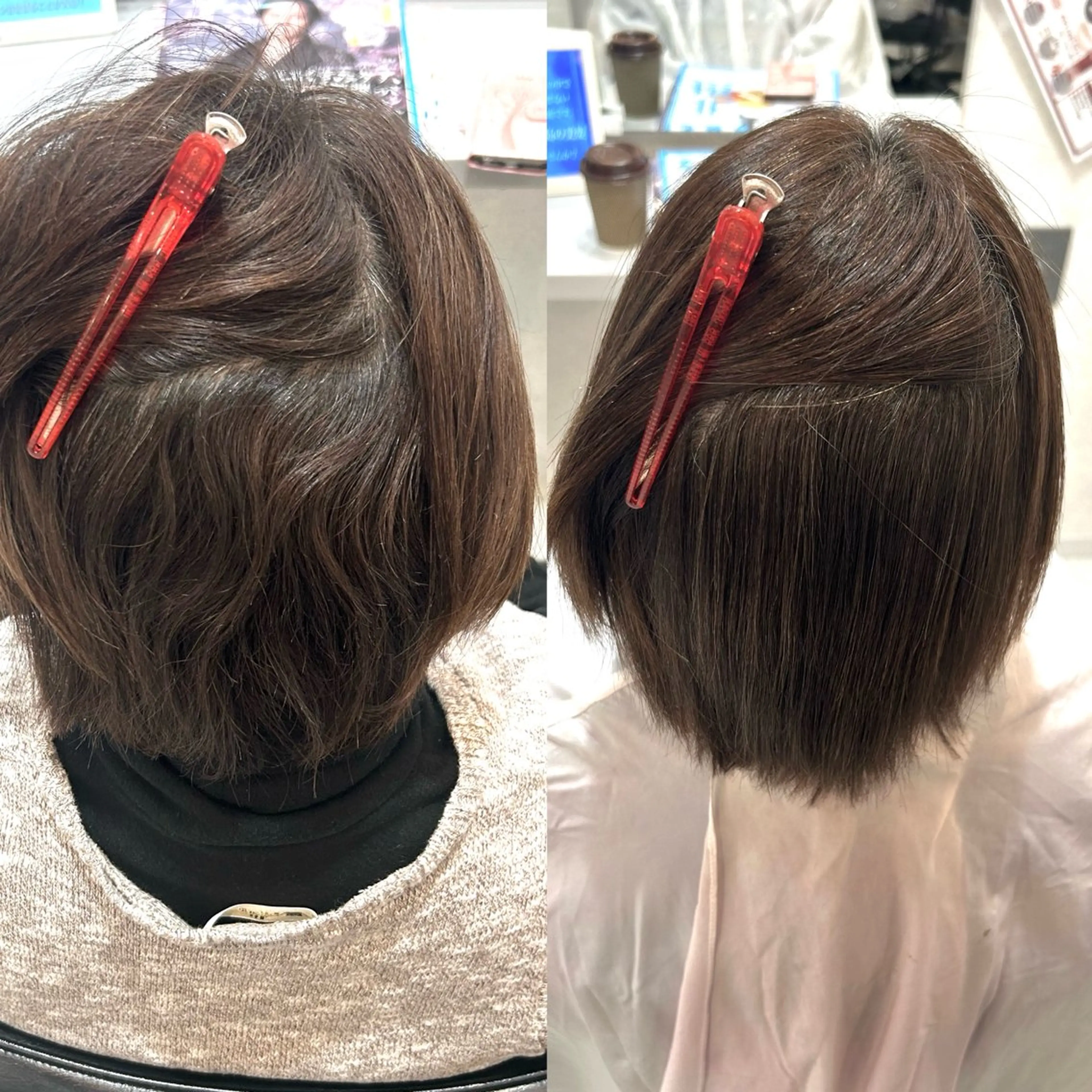 ミディアム 縮毛矯正 北林 佳乃のヘアスタイル