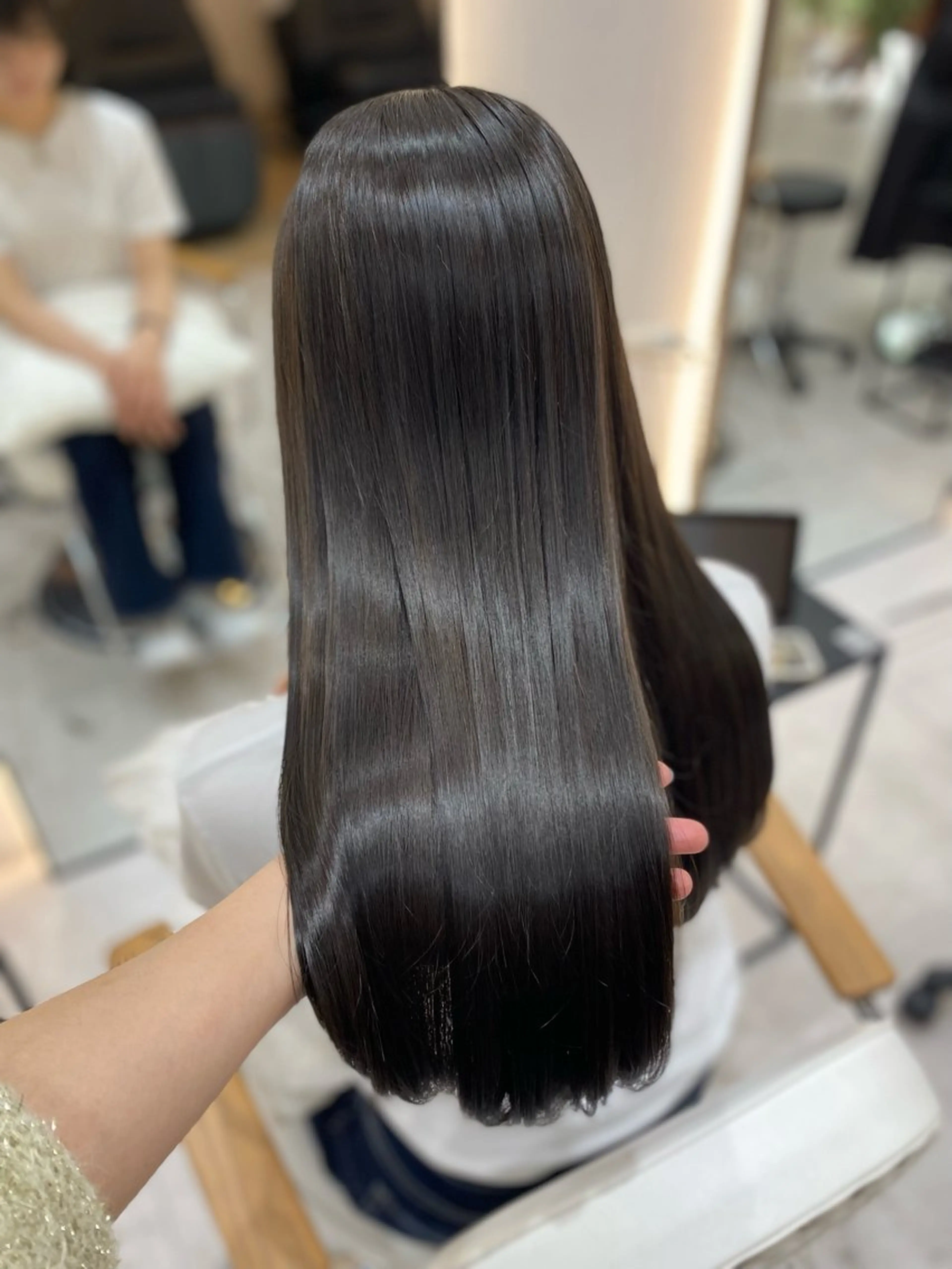ロング カット ヘアカラー トリートメント ヘアアレンジ♡博多 髪質改善/艶カラーのヘアスタイル