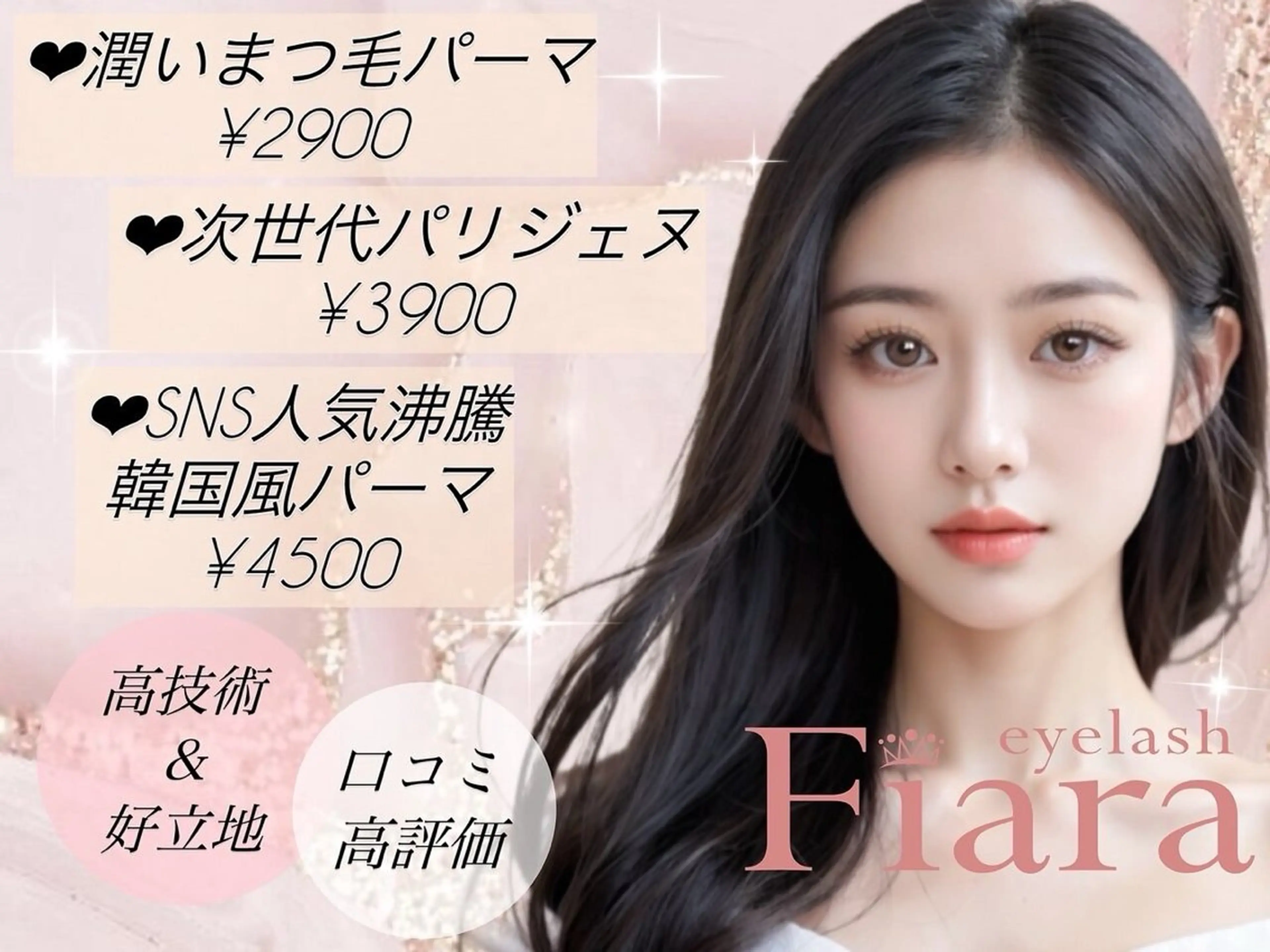 マツエク・マツパ Fiara 🎀YU-RI🎀のマツエク・マツパデザイン