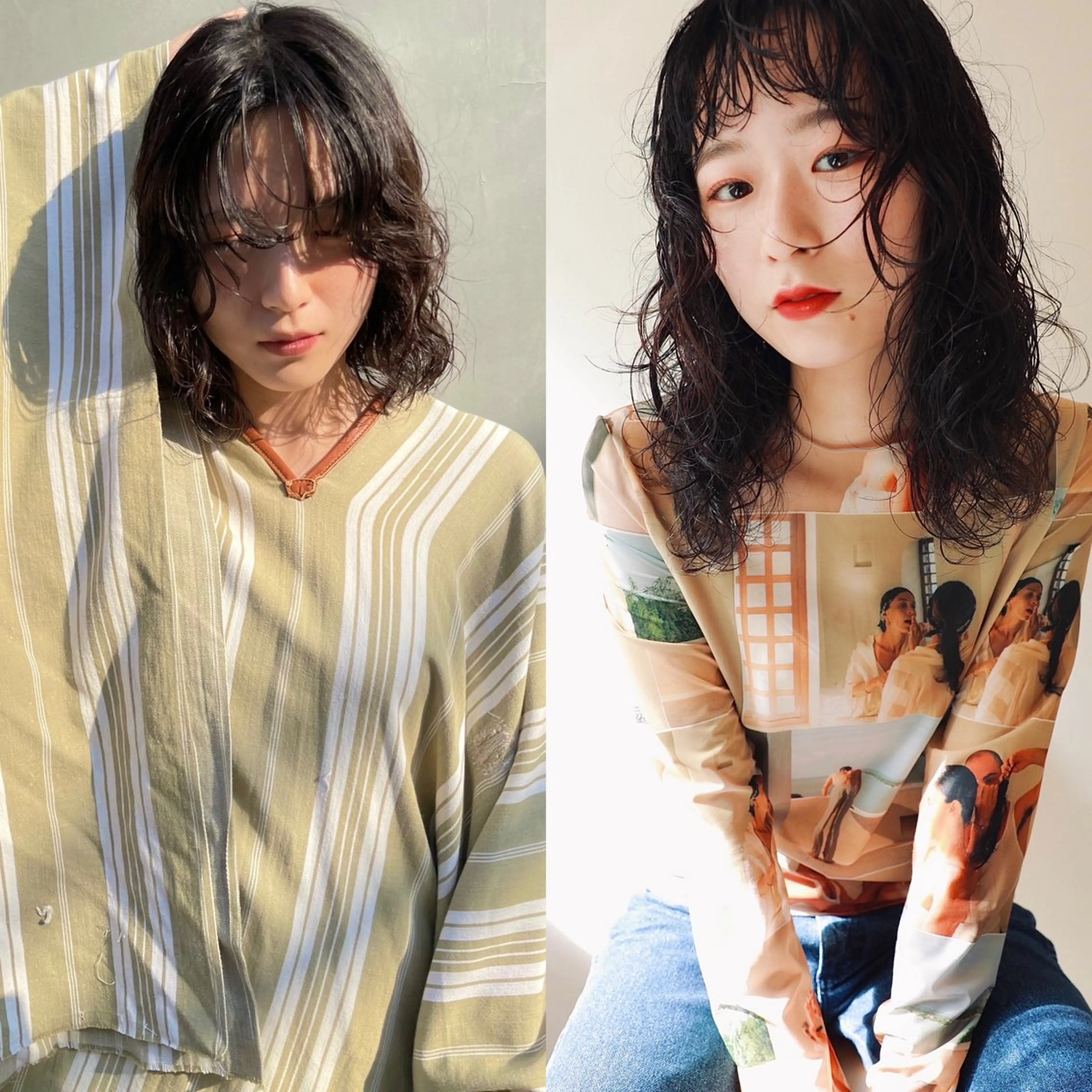 【平日限定】【当日OK】【税込価格】骨格似合わせカット、ニュアンスパーマの写真