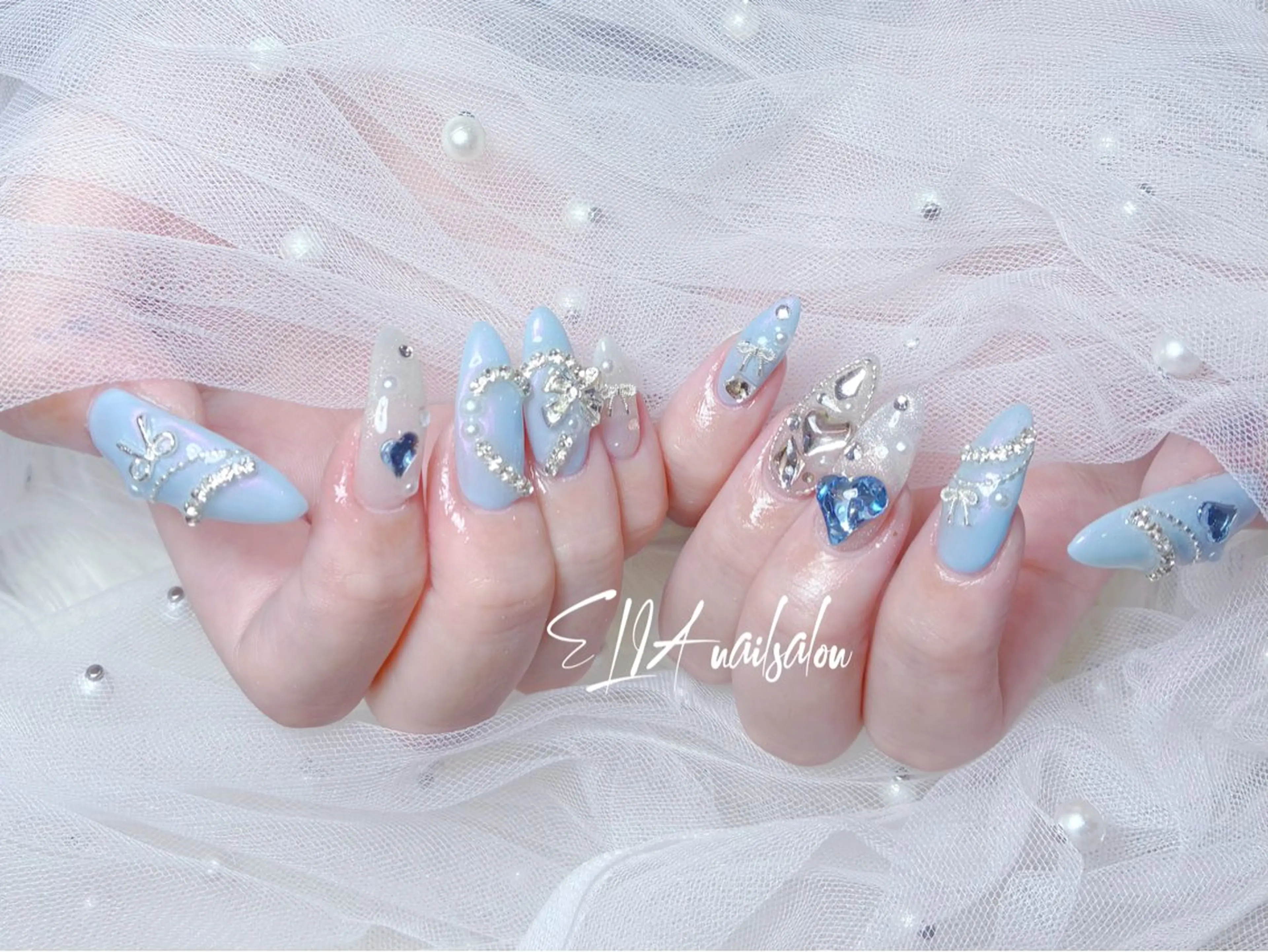 セミロング ハンドネイル ELIA【エリア】 nailsalonのネイルデザイン
