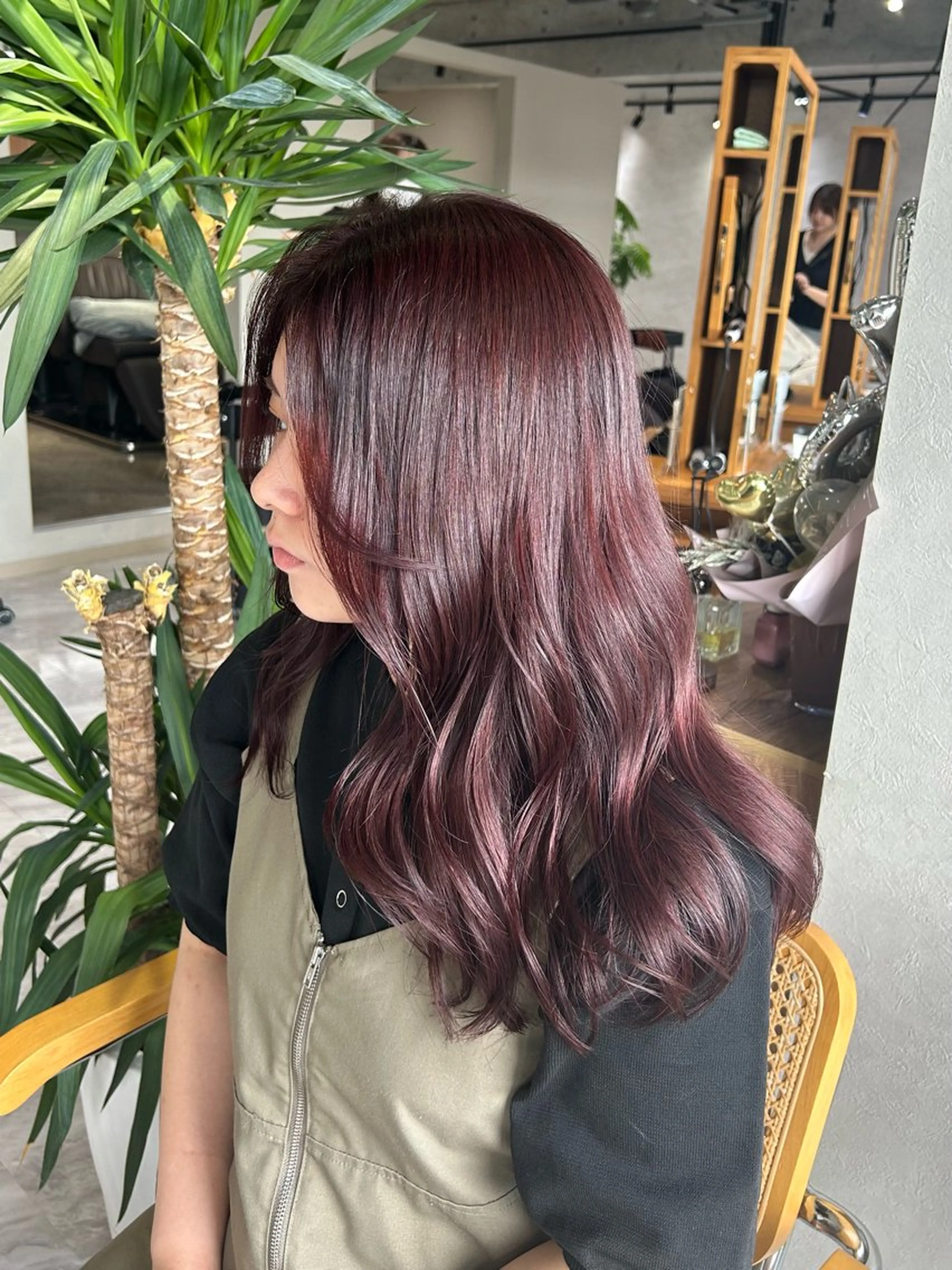 ロング カラー ヘアカラー Plume.所属・おおひら ののはのヘアスタイル