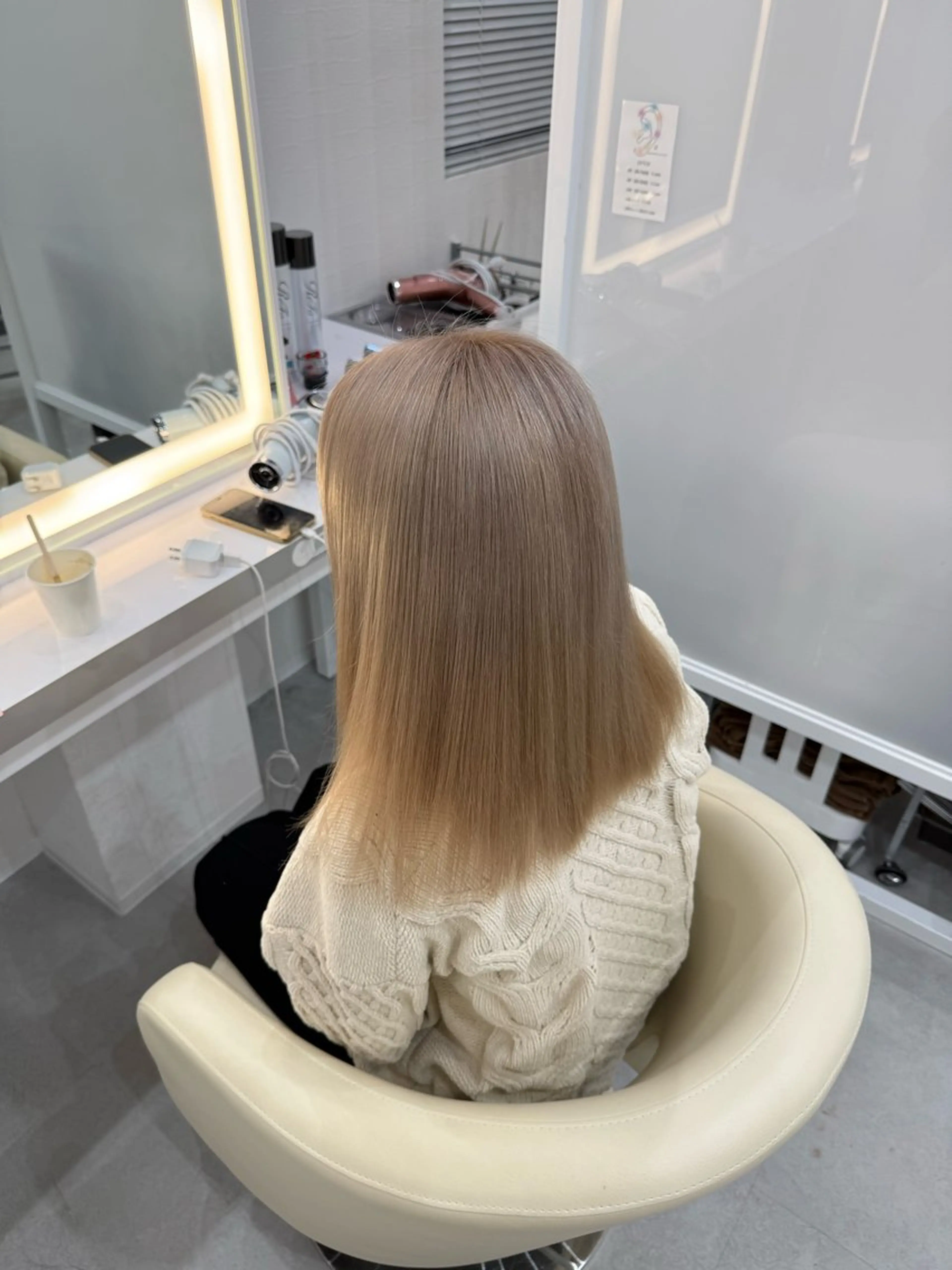 ミディアム ヘアカラー R/🎀 ヘアセット・艶カラーのヘアスタイル