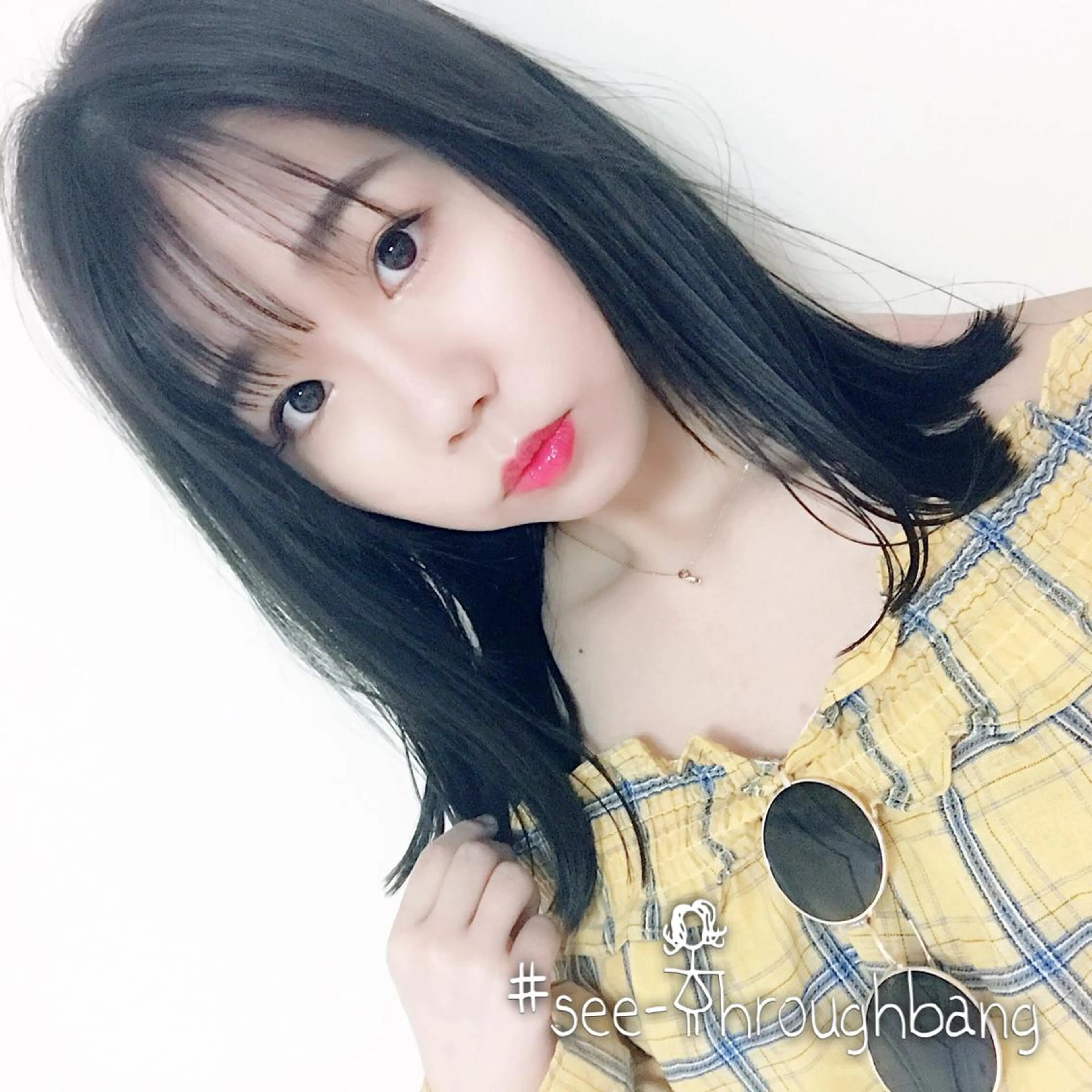 セミロング ショートボブ ボブ くせ毛 顔周りカット 似合わせカット カット ヘアカラー トリートメント 韓国レイヤー×透明感 髪質改善　武田涼のヘアスタイル