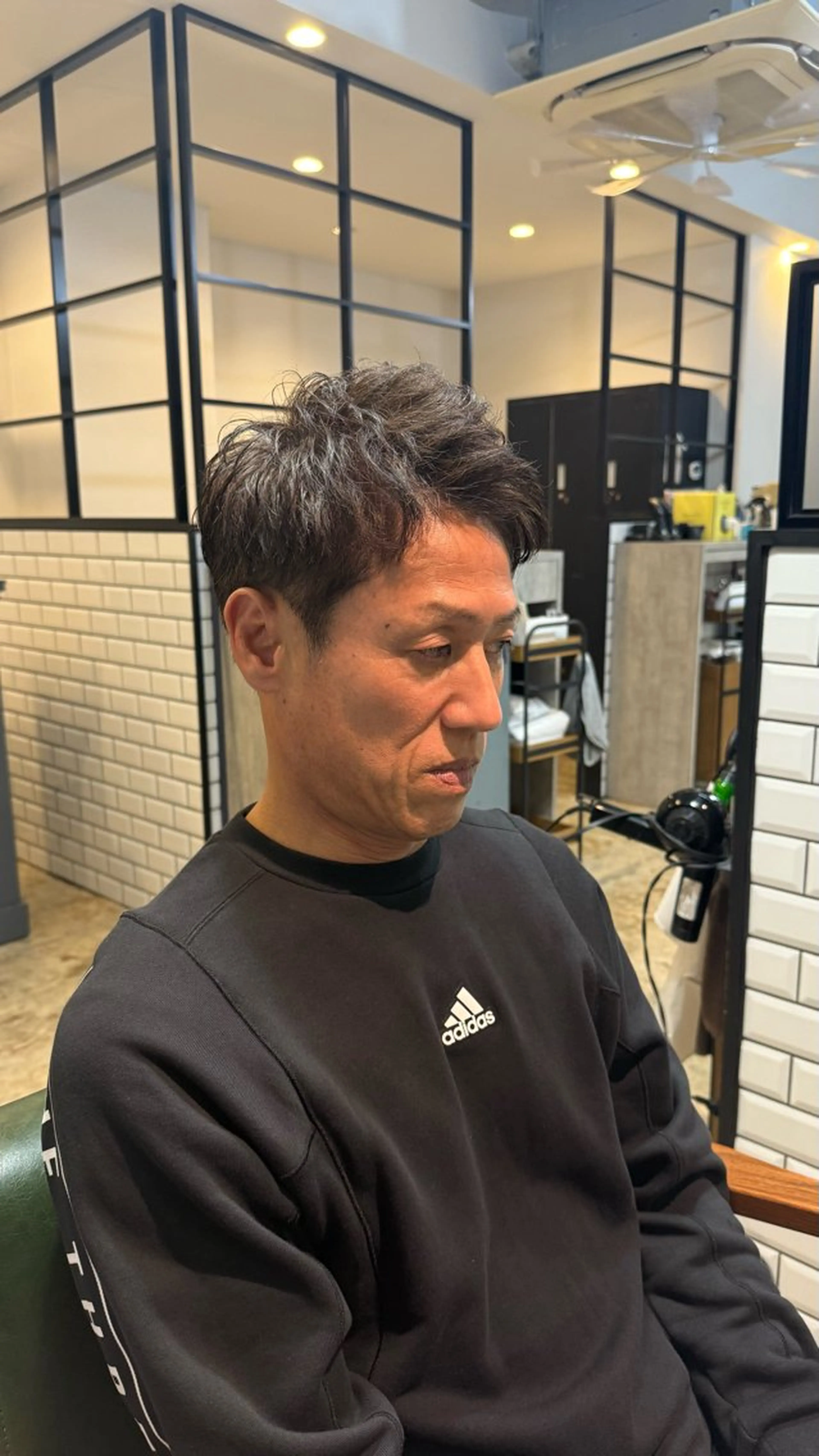 ショート メンズ アップバング ツーブロック 刈り上げ ショートヘア SOLEIL 白井 ／メンズ専門のヘアスタイル