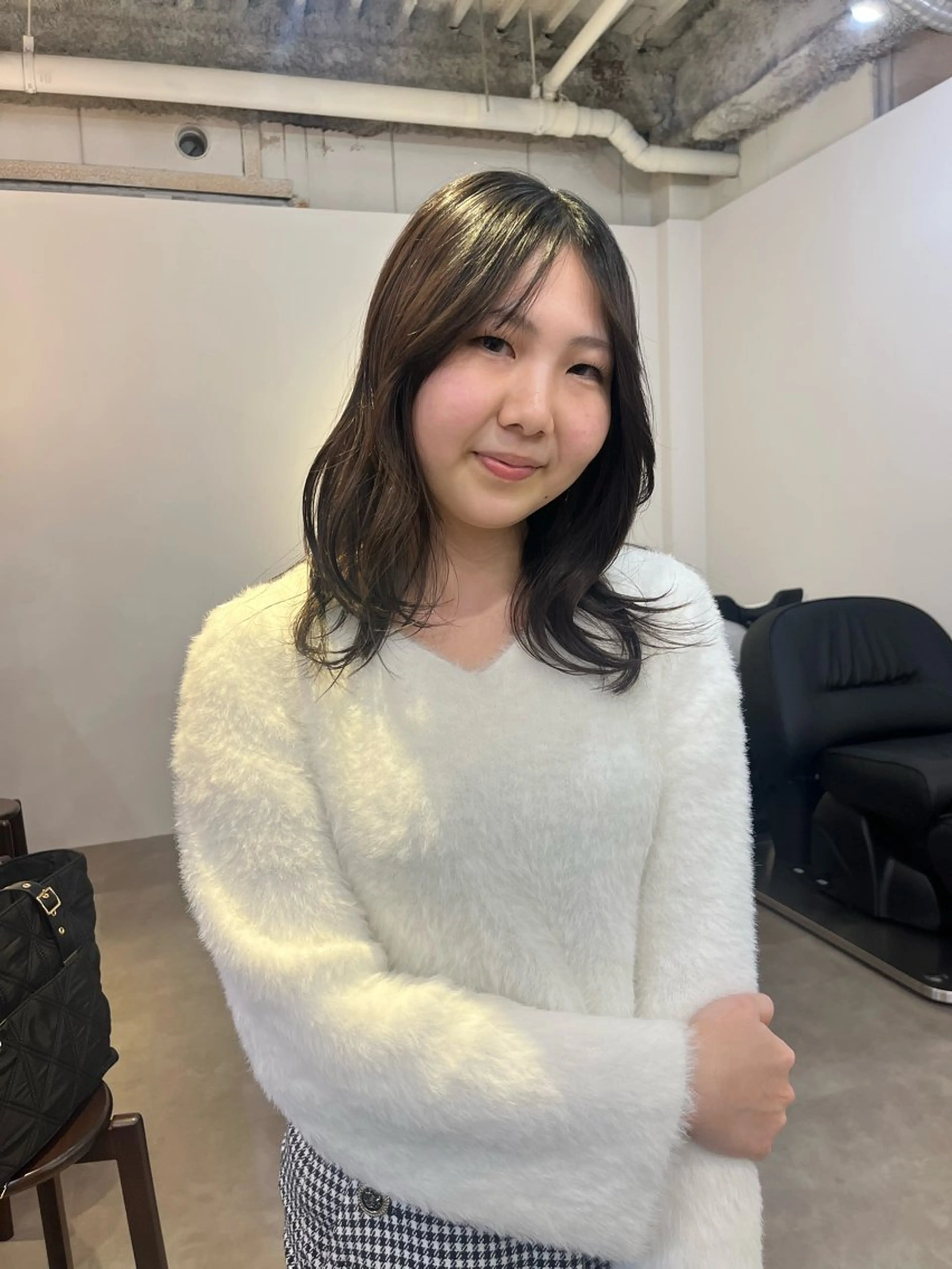 ミディアム カット HEW所属・Sanaダブルカラー ✨️パルコ徒歩1分のヘアスタイル